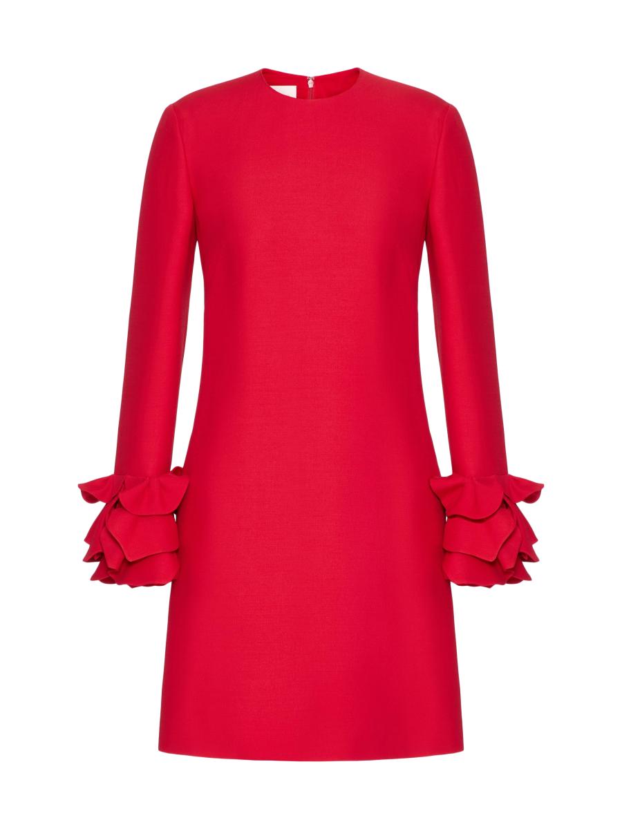 【送料&関税込】Valentino Short Dress In Crepe Couture Crepe Couture Short Dress for Woman in Black | Valentino US