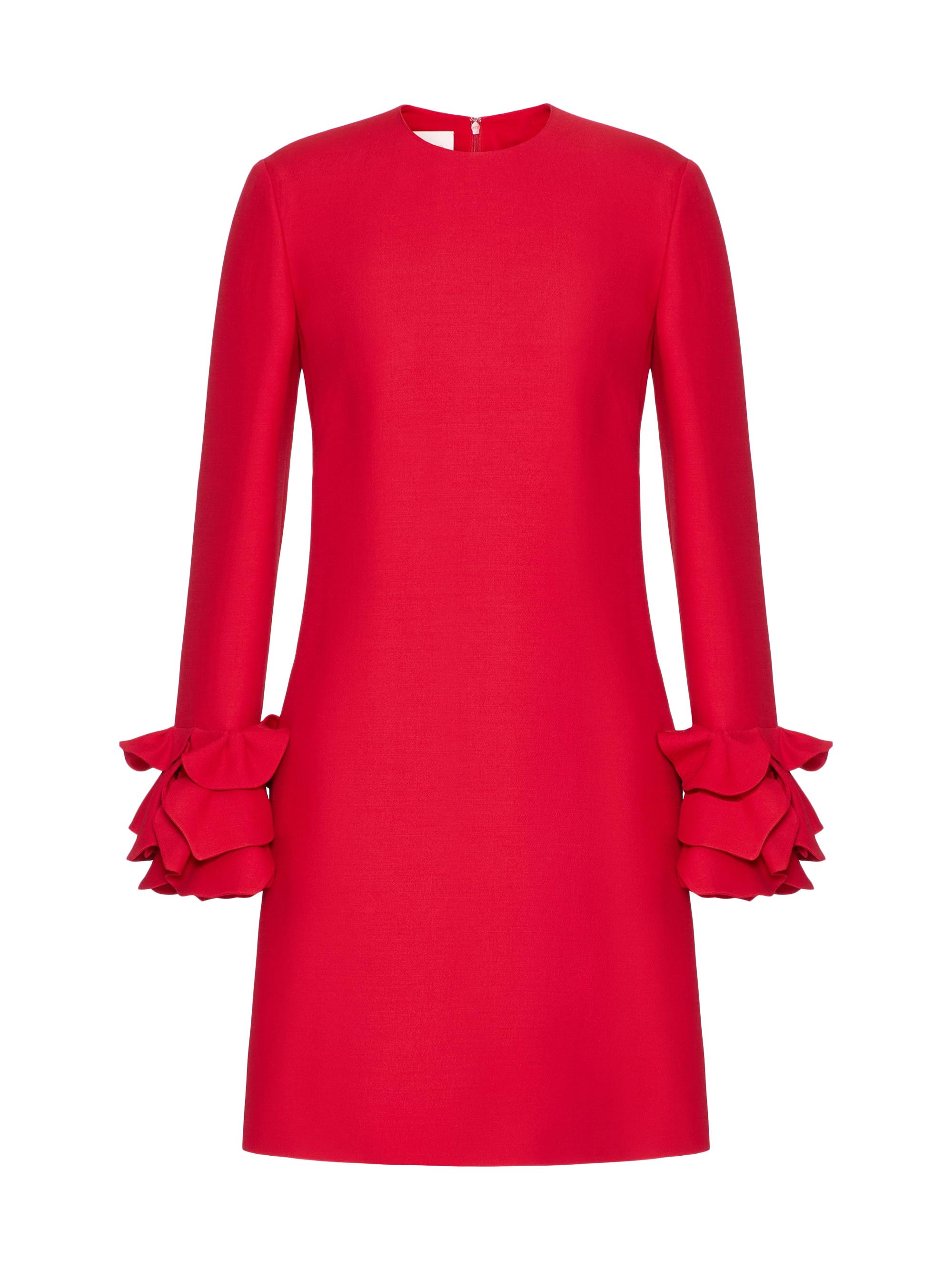 Valentino Garavani Women's Embroidered Crepe Couture Short Dress - Black