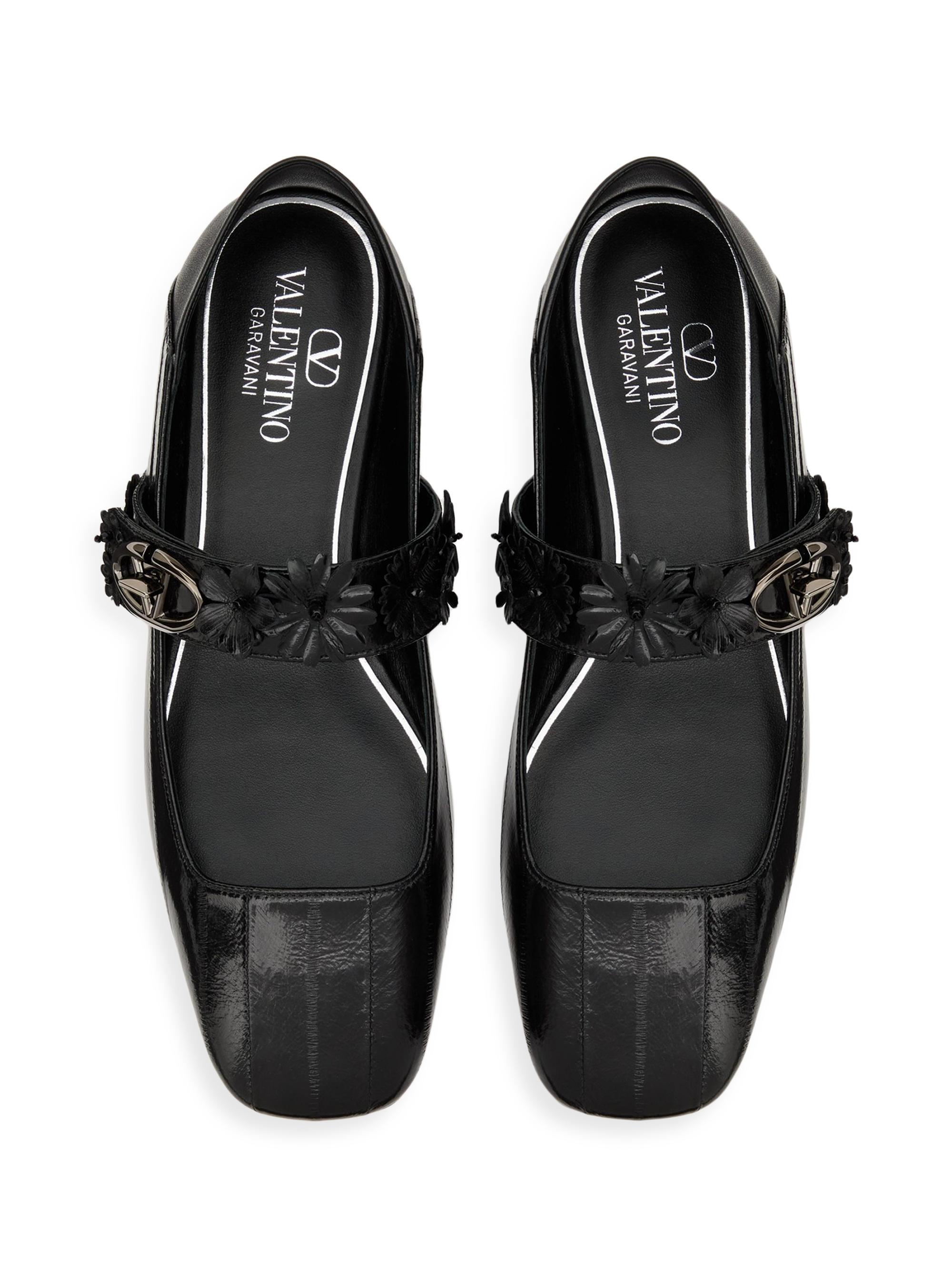 Valentino Vロゴ ロッカー メリージェーン バレリーナ VALENTINO - Vロゴ ロッカー メリージェーン バレリーナ