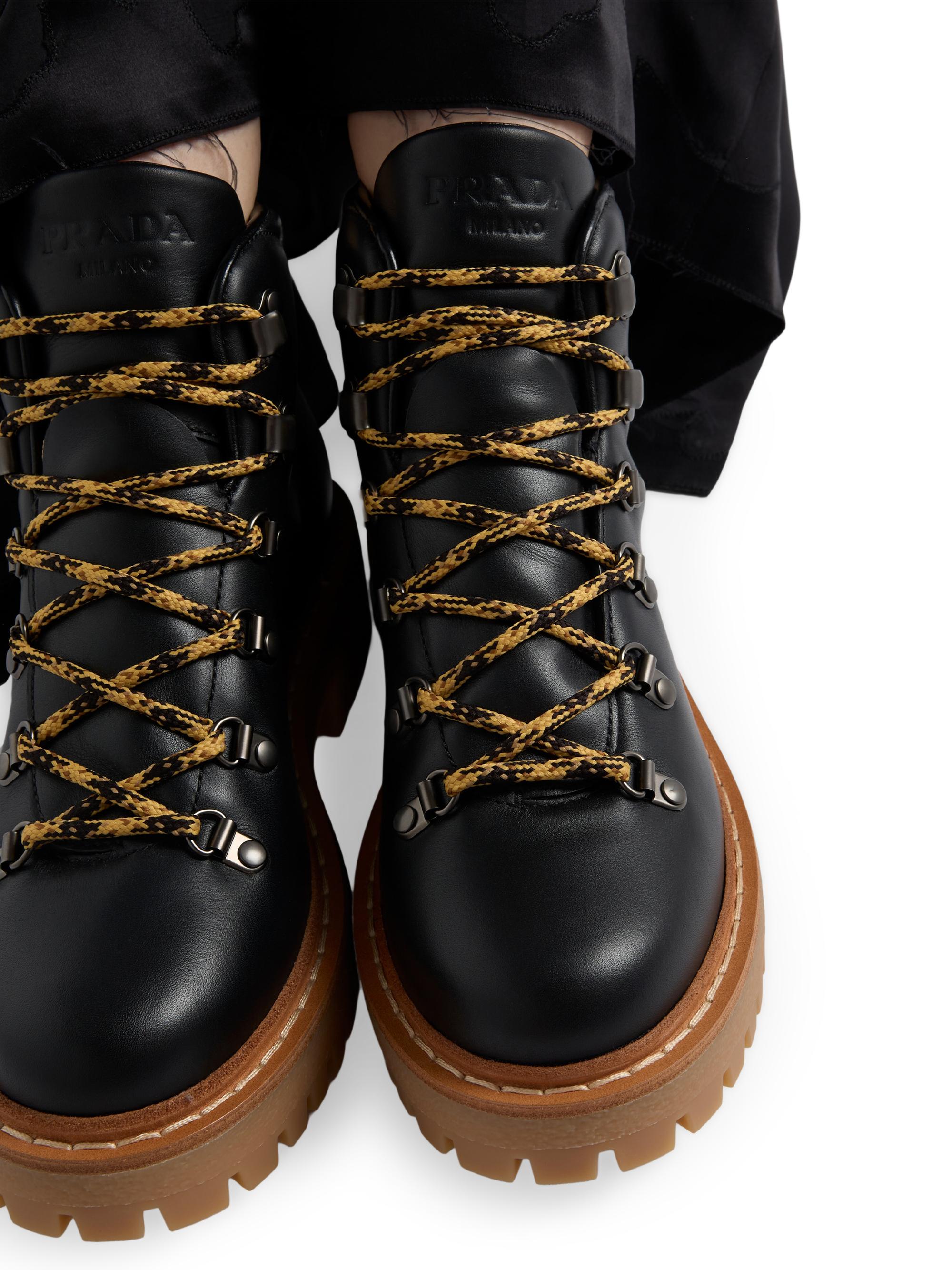靴 PRADA Leather Boots 38 Prada Leather Mid-Calf Boots | Saks Fifth Avenue
