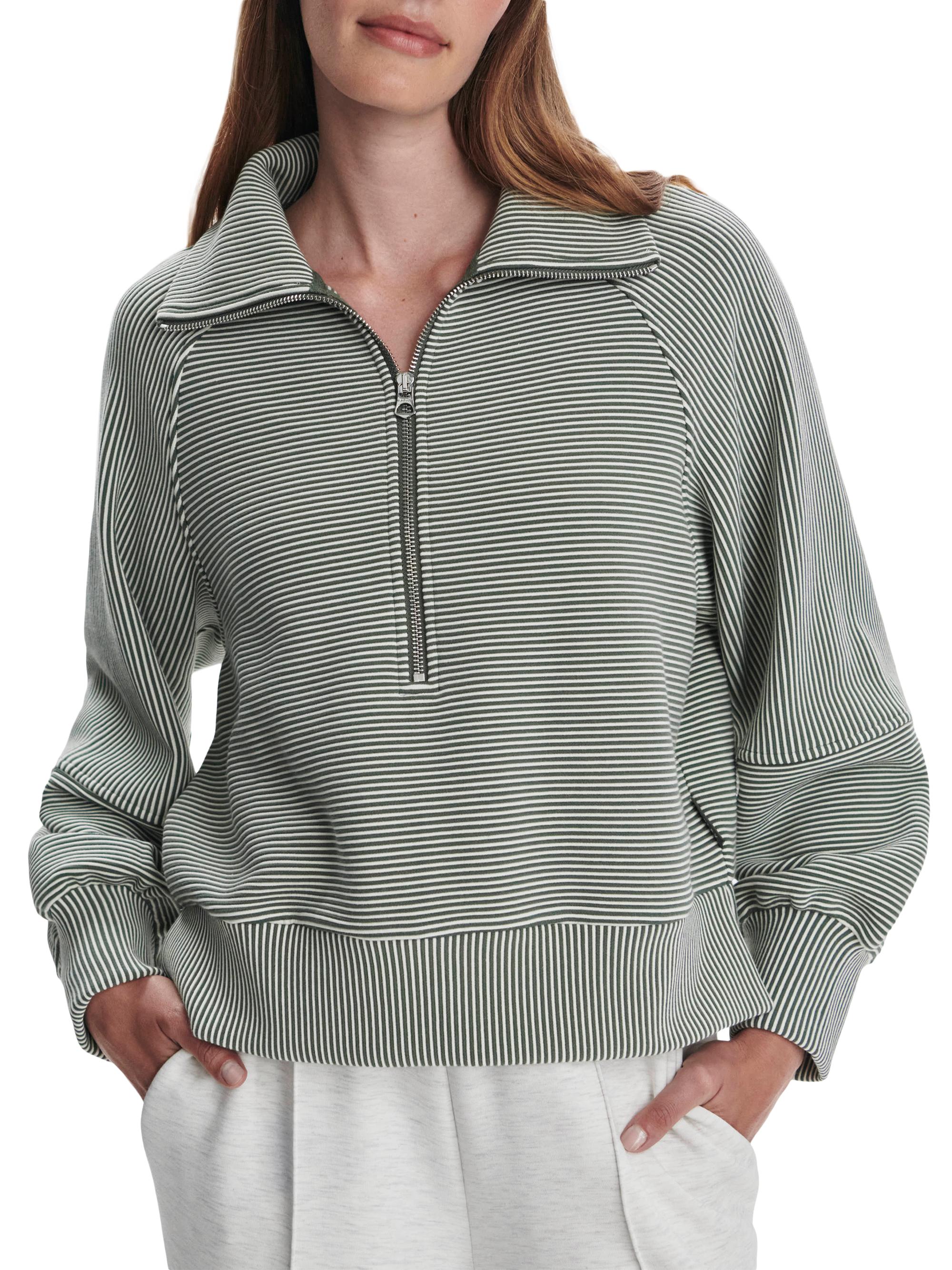 Varley Milano Striped Cotton-Blend Sweatshirt | Saks Fifth Avenue