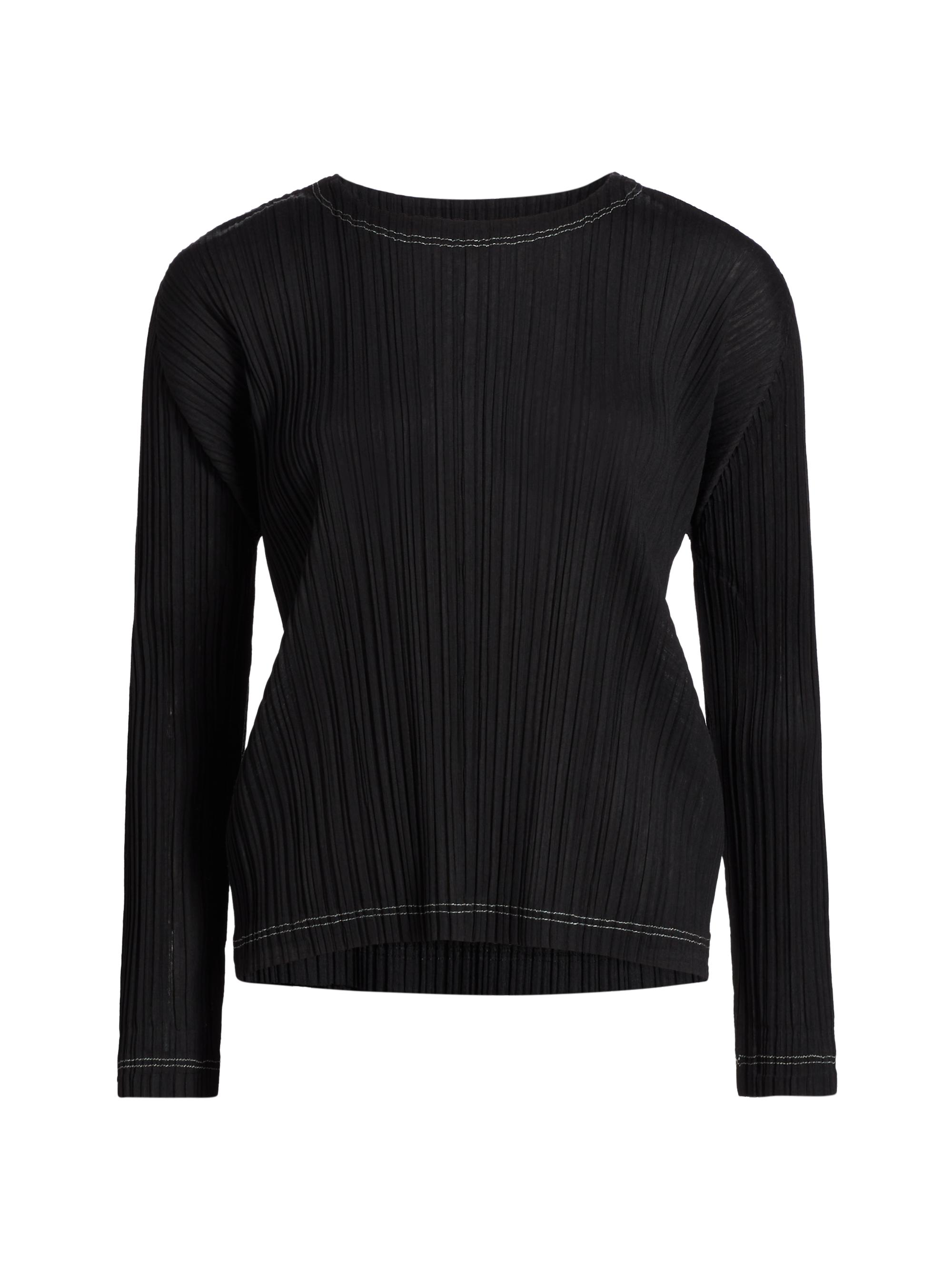 Pleats Please Issey Miyake Ramie Pleats Long-Sleeve Top | Saks