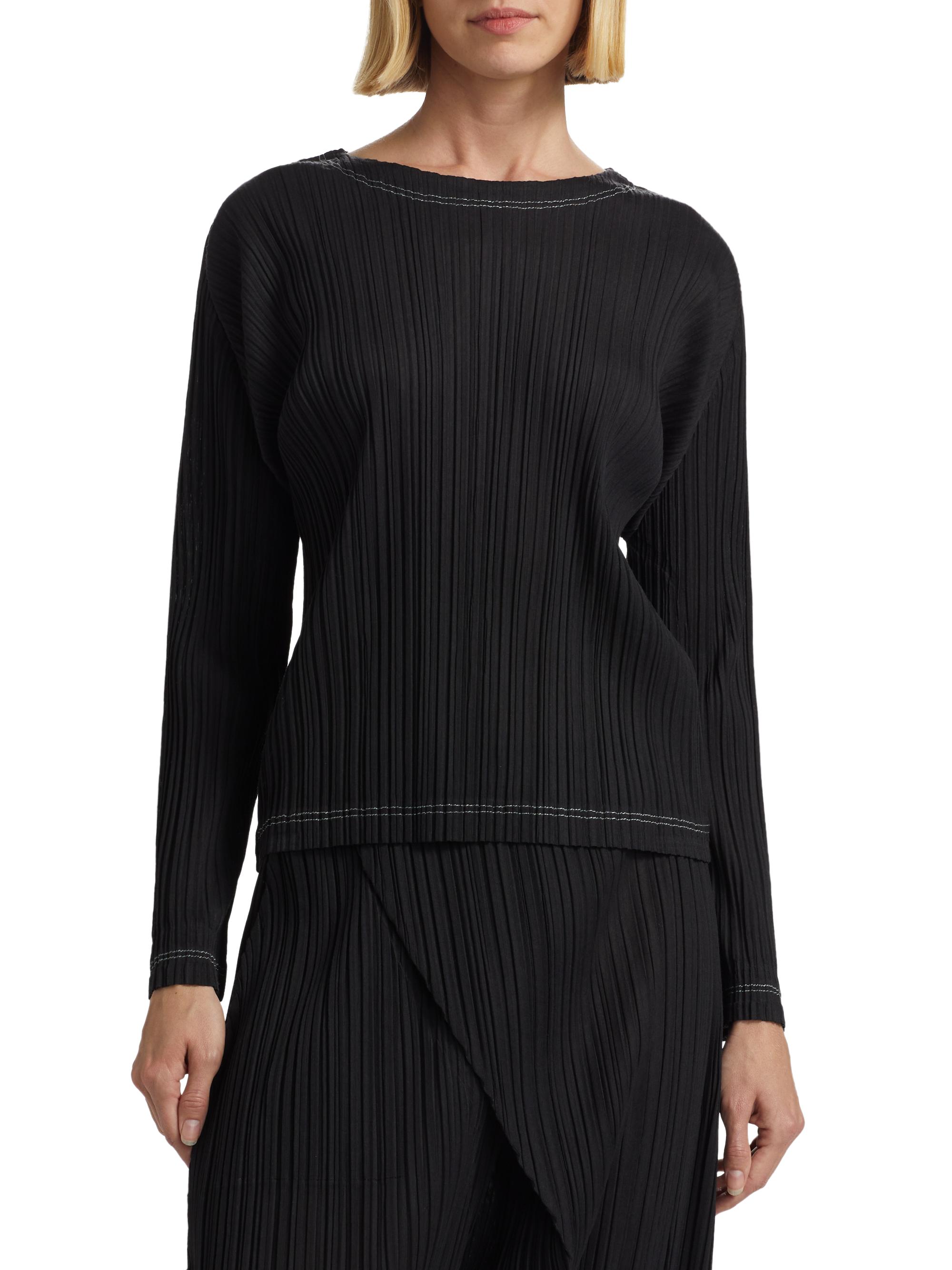 pleats please Issey Miyake】Ramie pleats