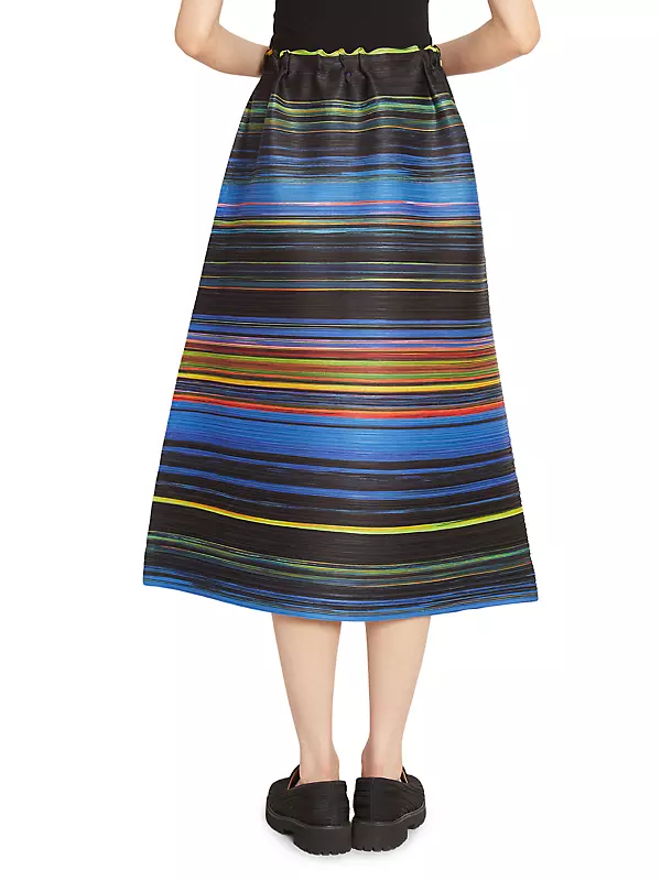 Shop Pleats Please Issey Miyake Warp Pleated A-Line Midi Shop Pleats Please Issey Miyake Warp Pleated A-Line Midi