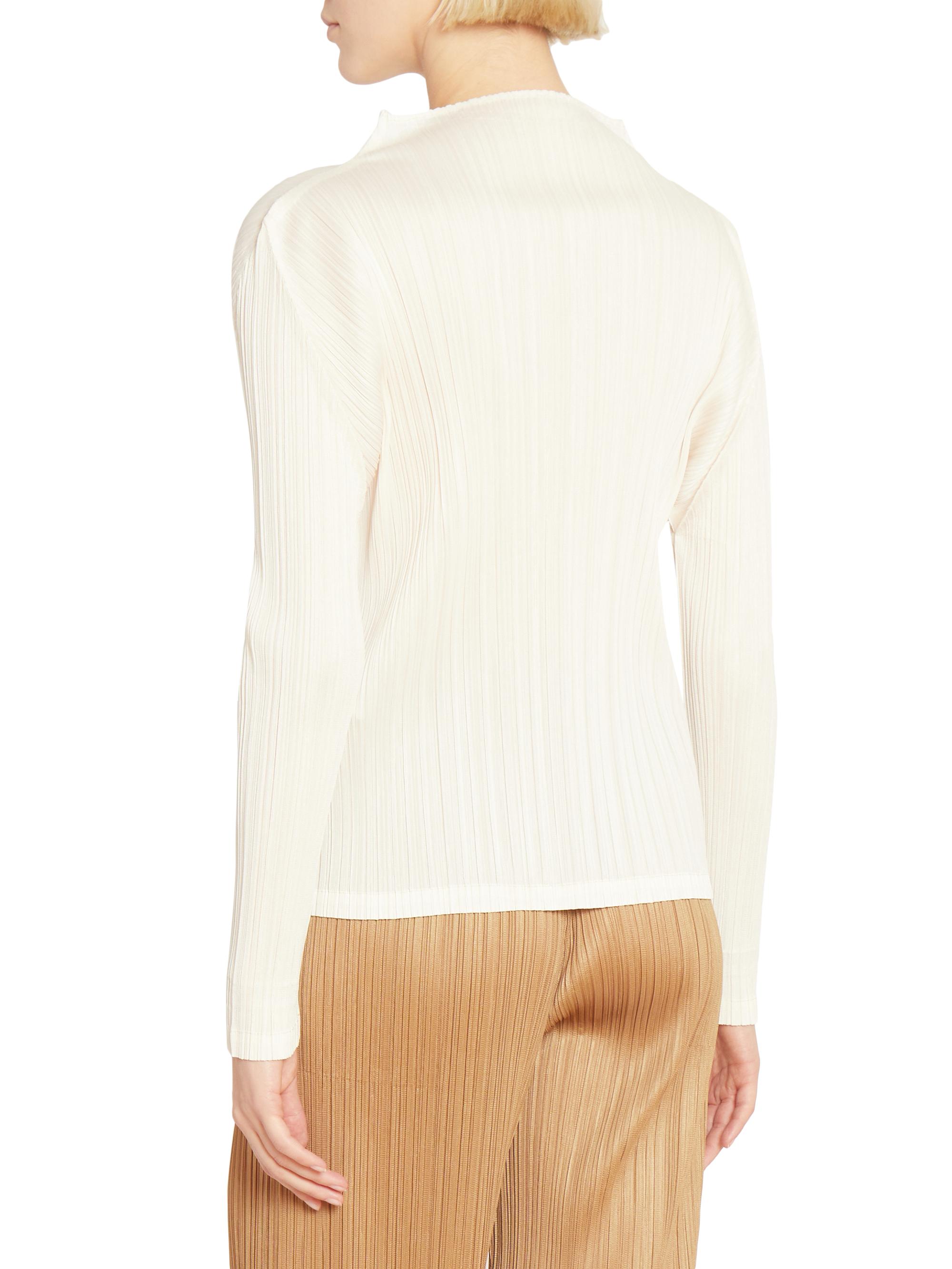 Pleats Please Issey Miyake Monthly Colors: December Funnel Neck