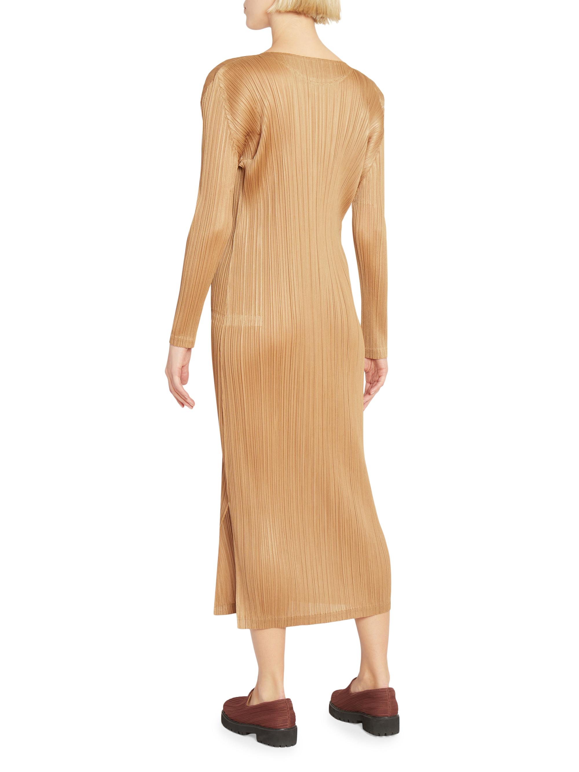 Pleats Please Issey Miyake Monthly Colors: December Midi Dress