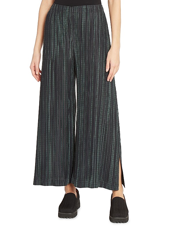 Shop Pleats Please Issey Miyake Meteor Shower Wide-Leg Pants Shop Pleats Please Issey Miyake Meteor Shower Wide-Leg Pants
