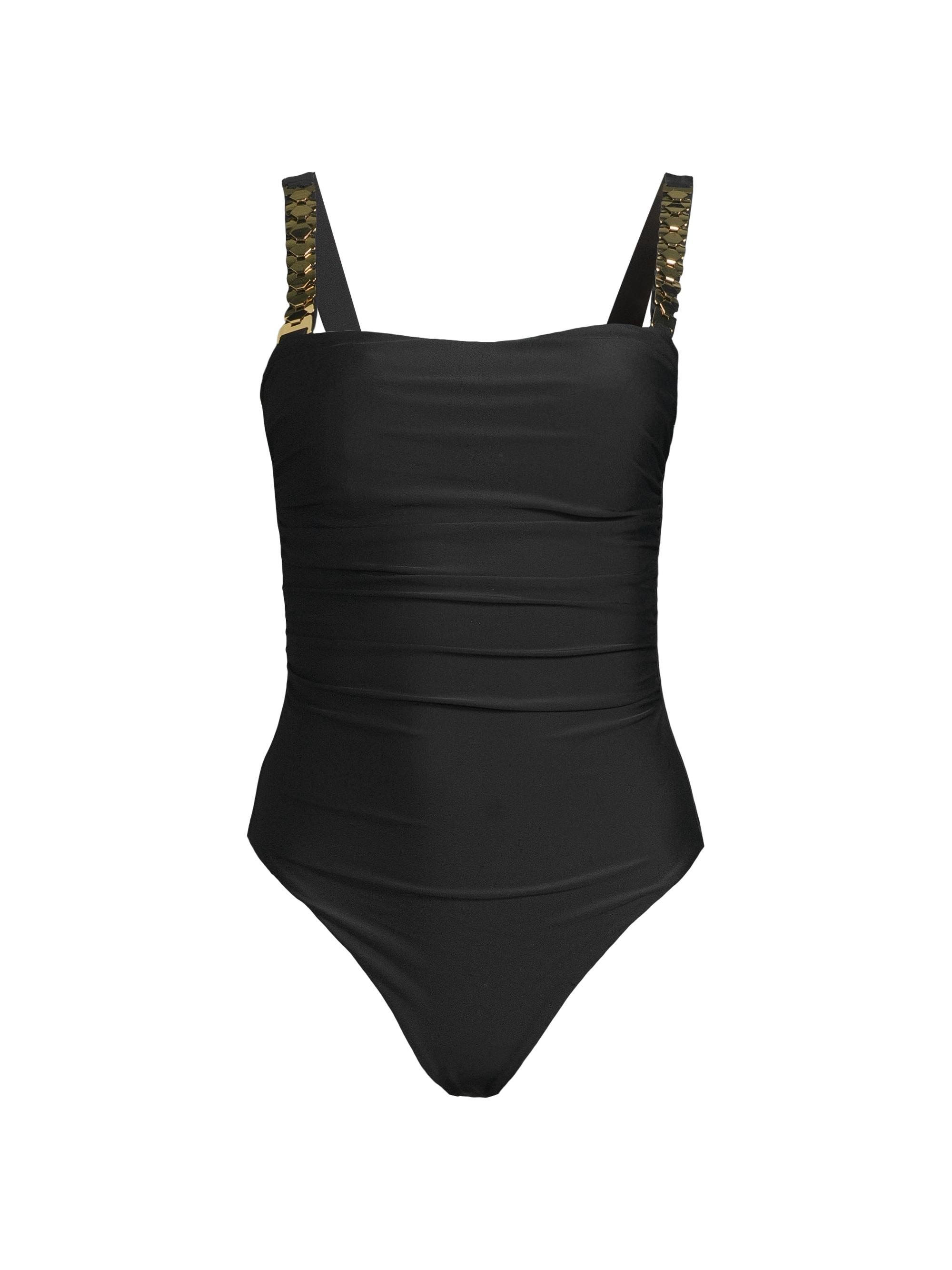 Ramy Brook Women's Hudson Chain One-Piece Swimsuit - Black
