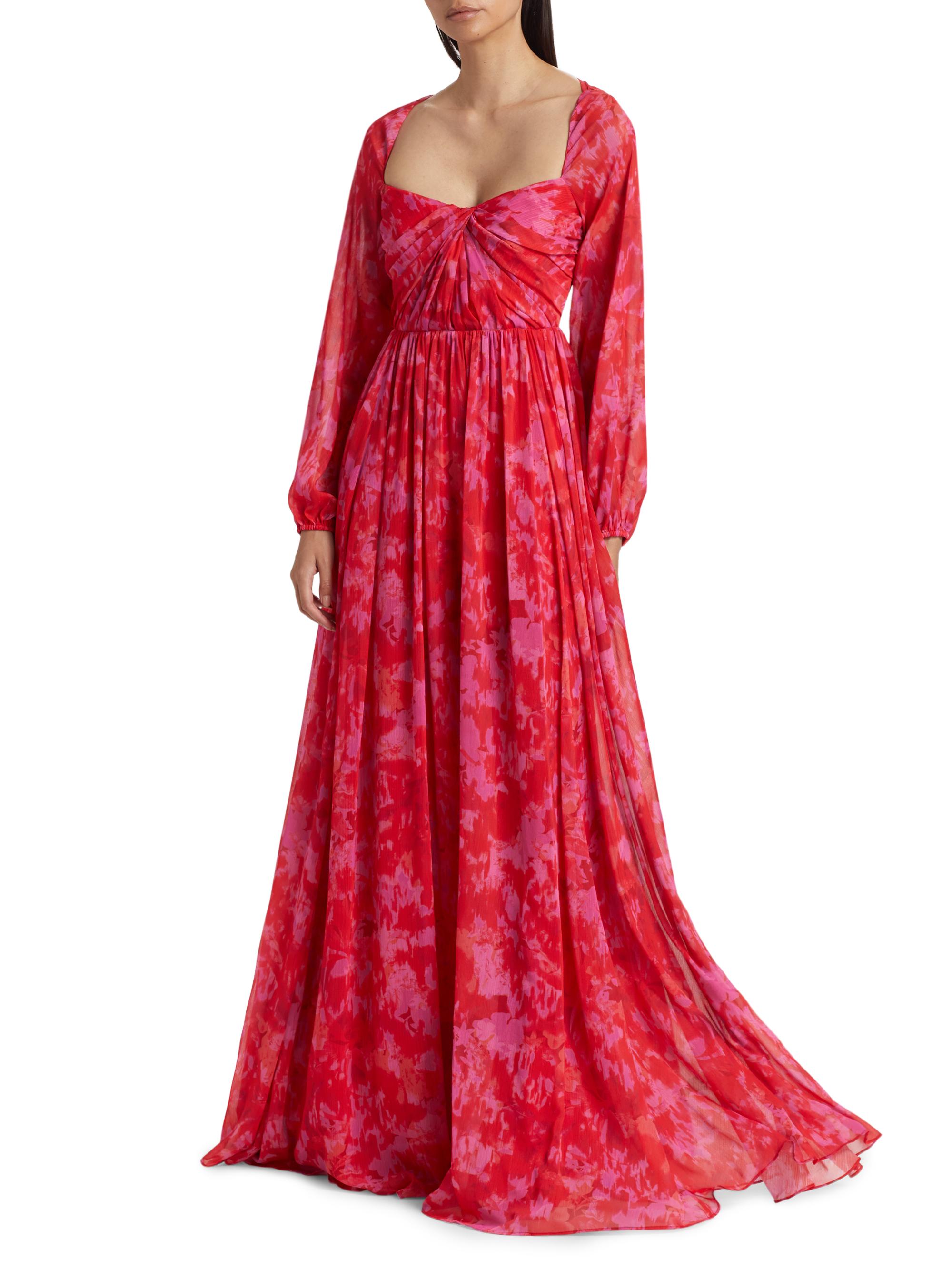 sachin and babi light blue dress Monique Lhuillier Metallic Embroidered Off-The-Shoulder Ball Gown main image 1