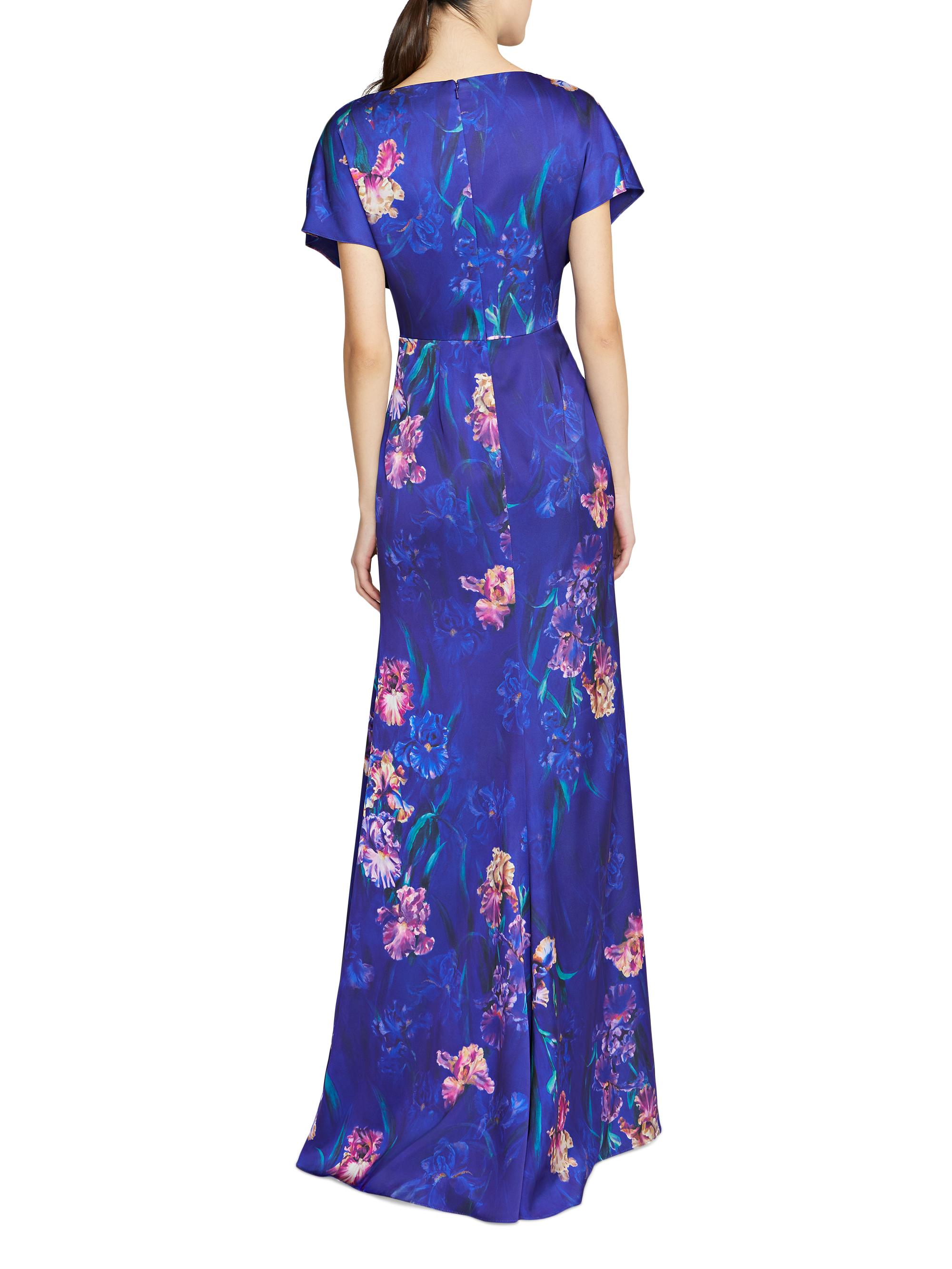 Theia Angelina Short Sleeve Gown