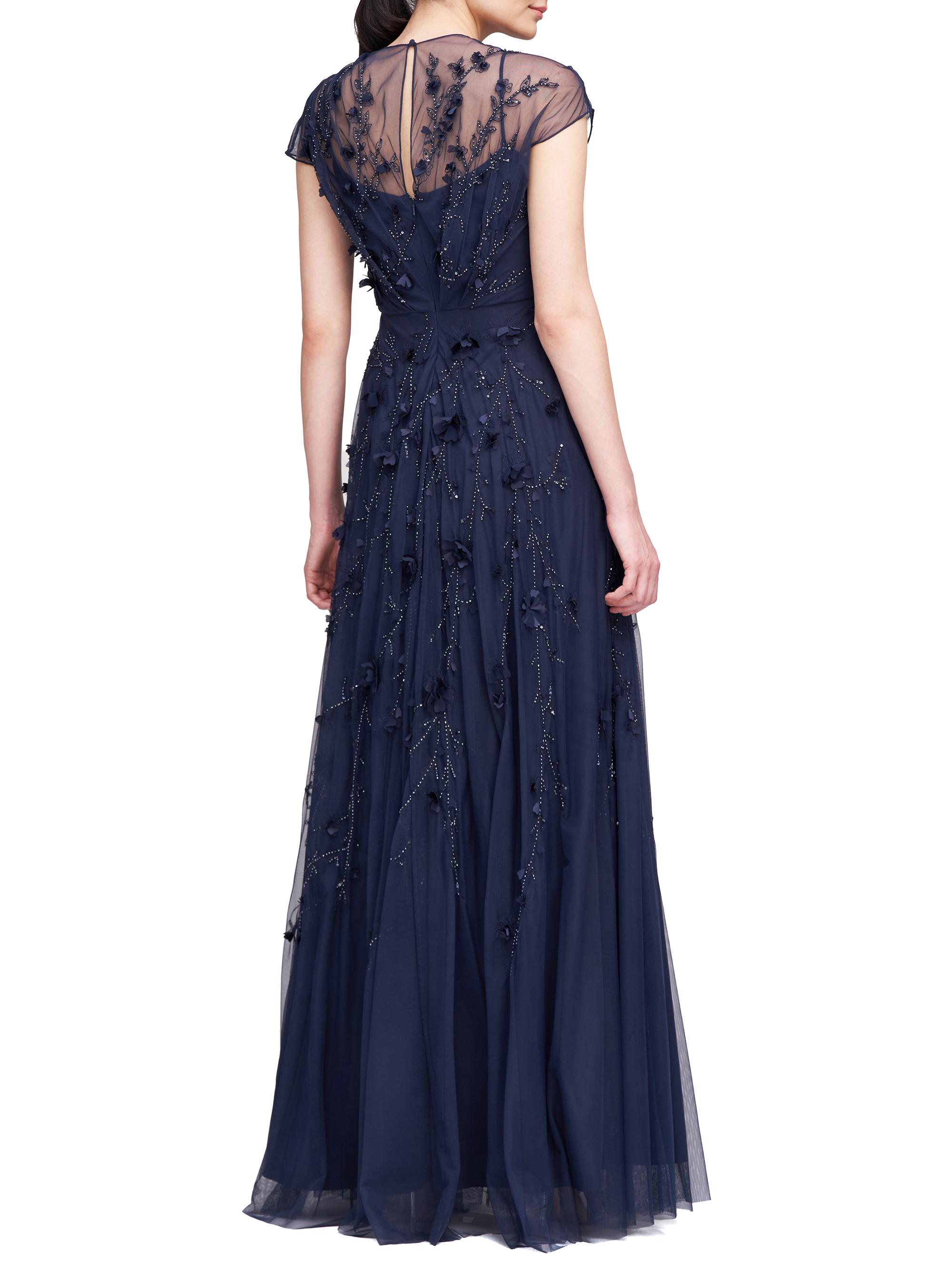 Theia Valerie Embroidered A-Line Gown | Saks Fifth Avenue