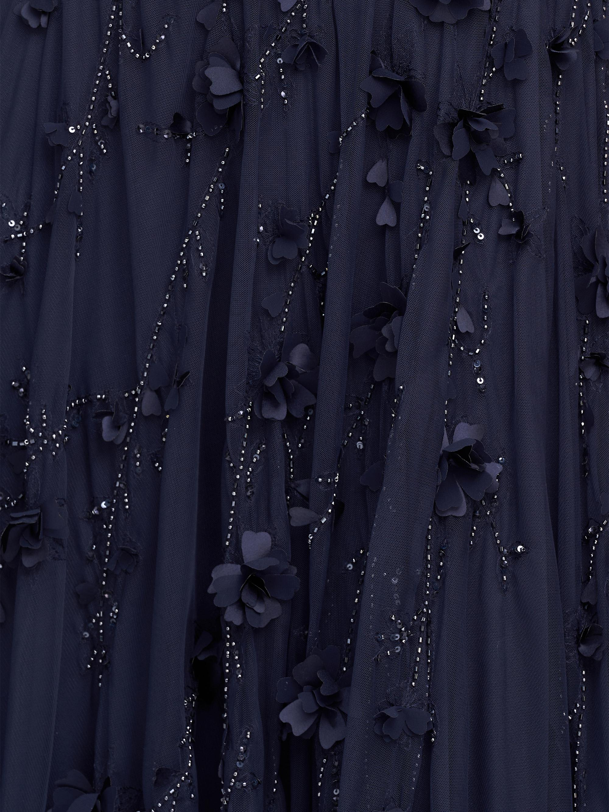 Theia Valerie Embroidered A-Line Gown | Saks Fifth Avenue