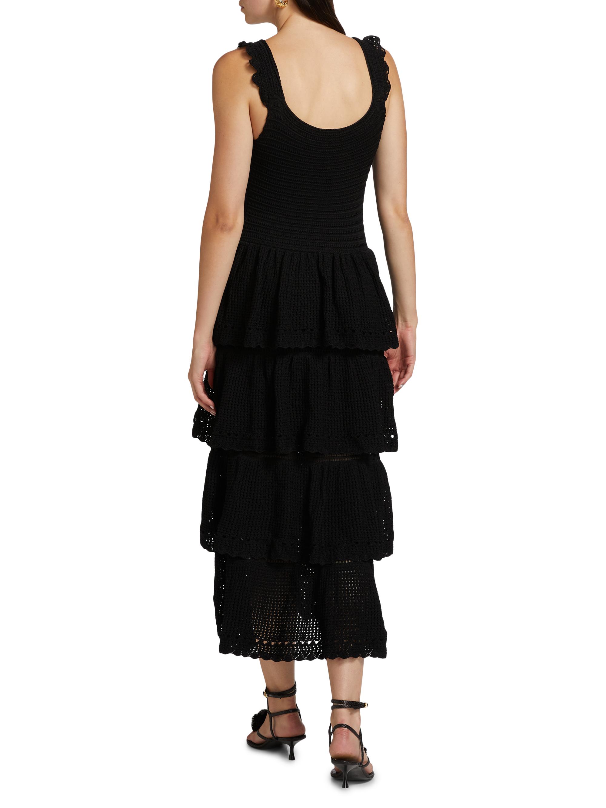 Farm Rio Crochet Sleeveless Midi-Dress | Saks Fifth Avenue
