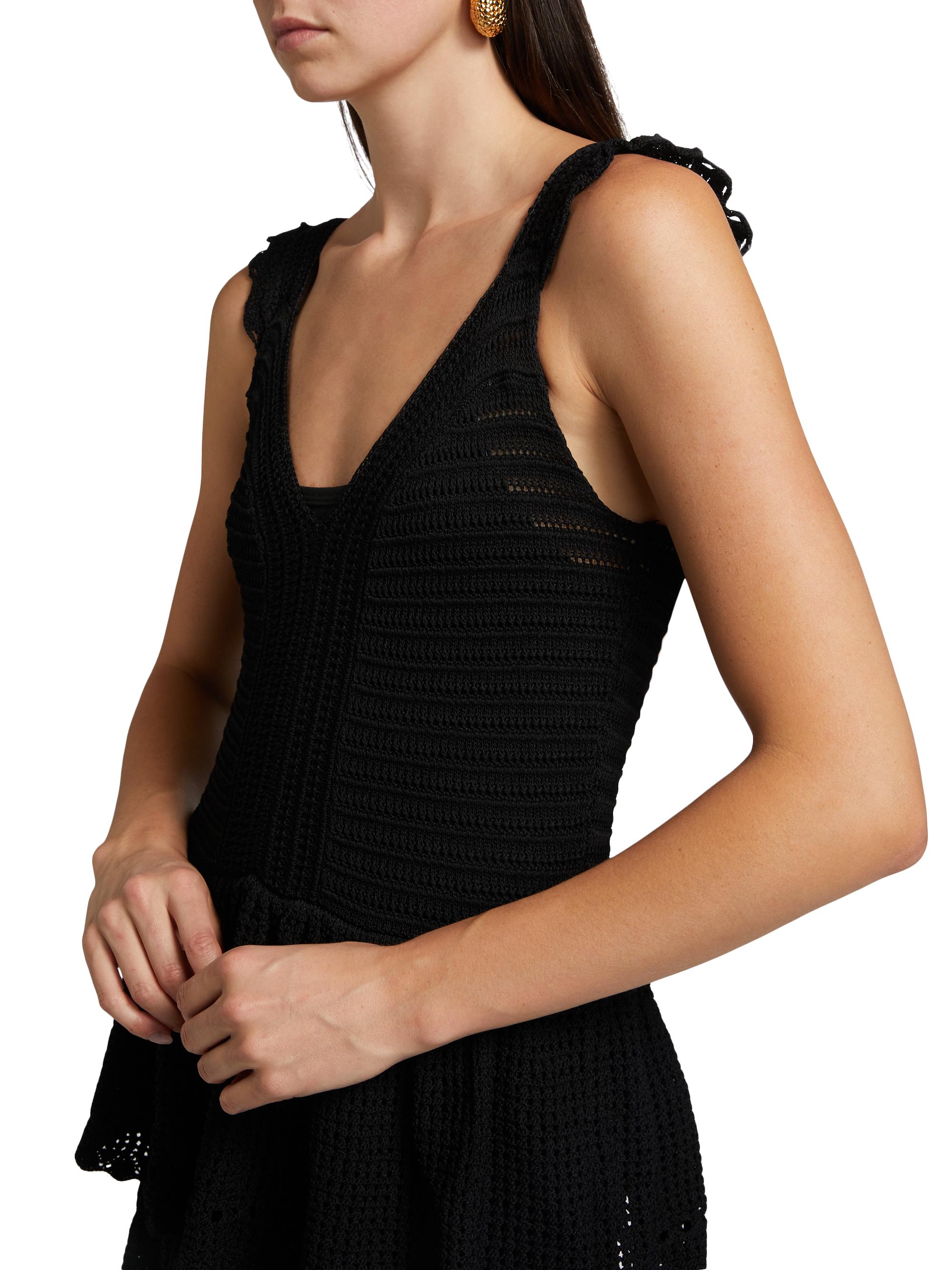 Farm Rio Crochet Sleeveless Midi-Dress | Saks Fifth Avenue