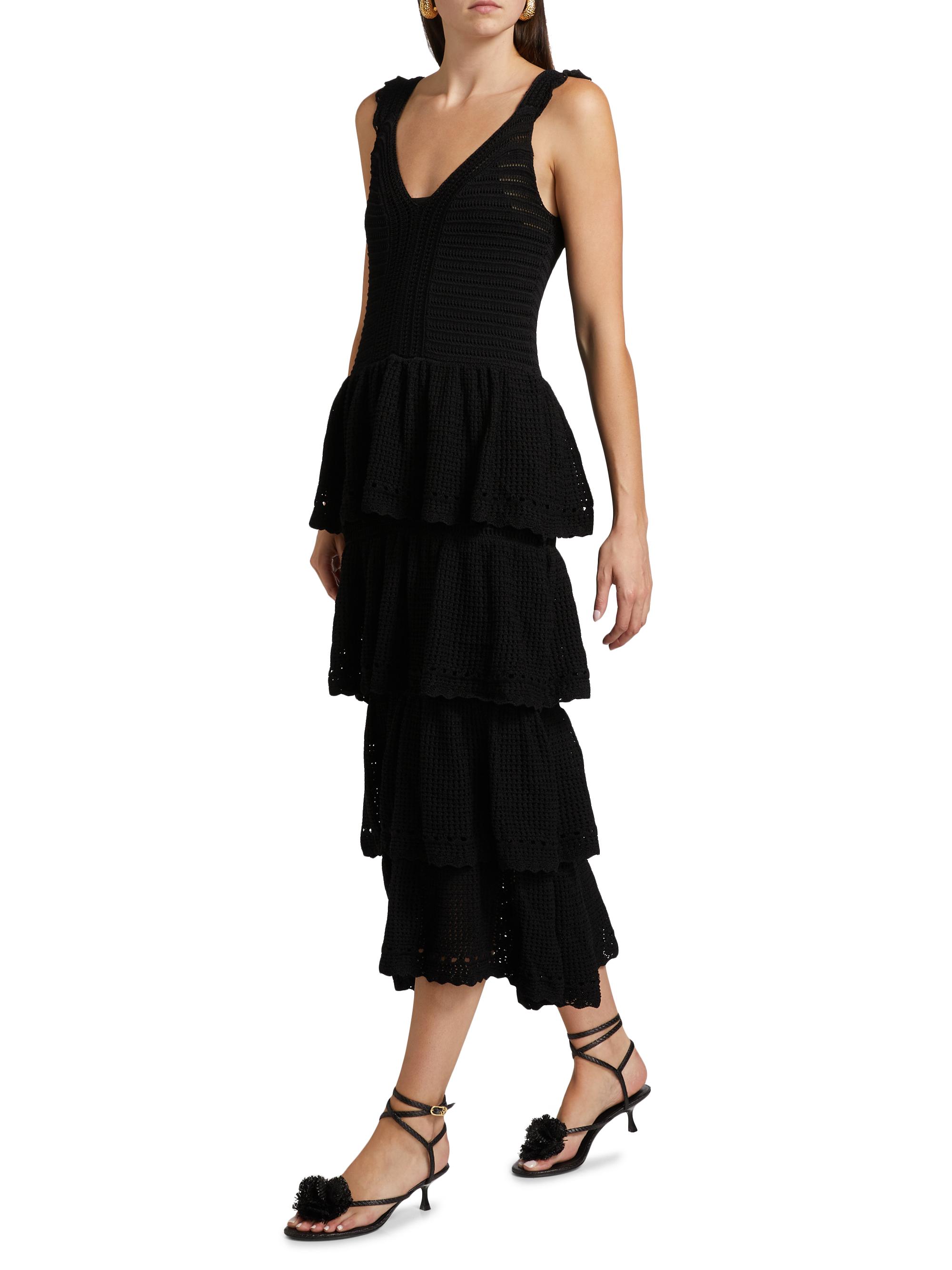 Farm Rio Crochet Sleeveless Midi-Dress | Saks Fifth Avenue