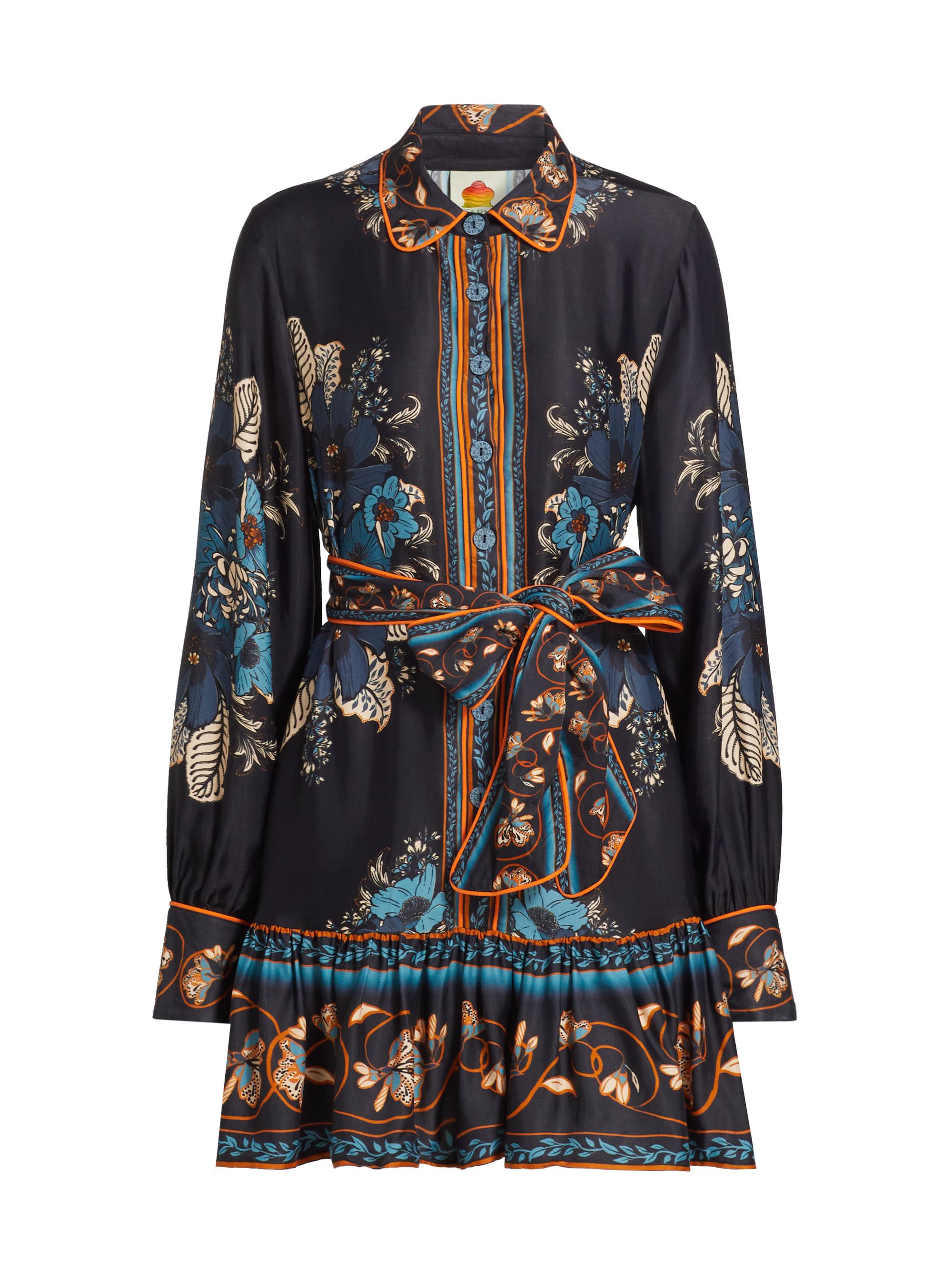 green emerald velvet dress Farm Rio