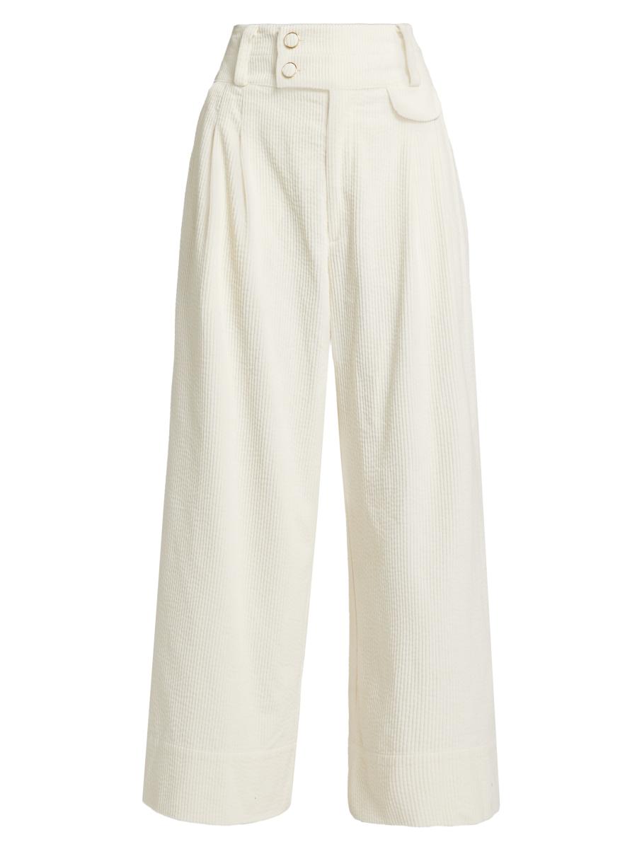 Farm Rio Corduroy High-Rise Wide-Leg Pants | Saks Fifth Avenue
