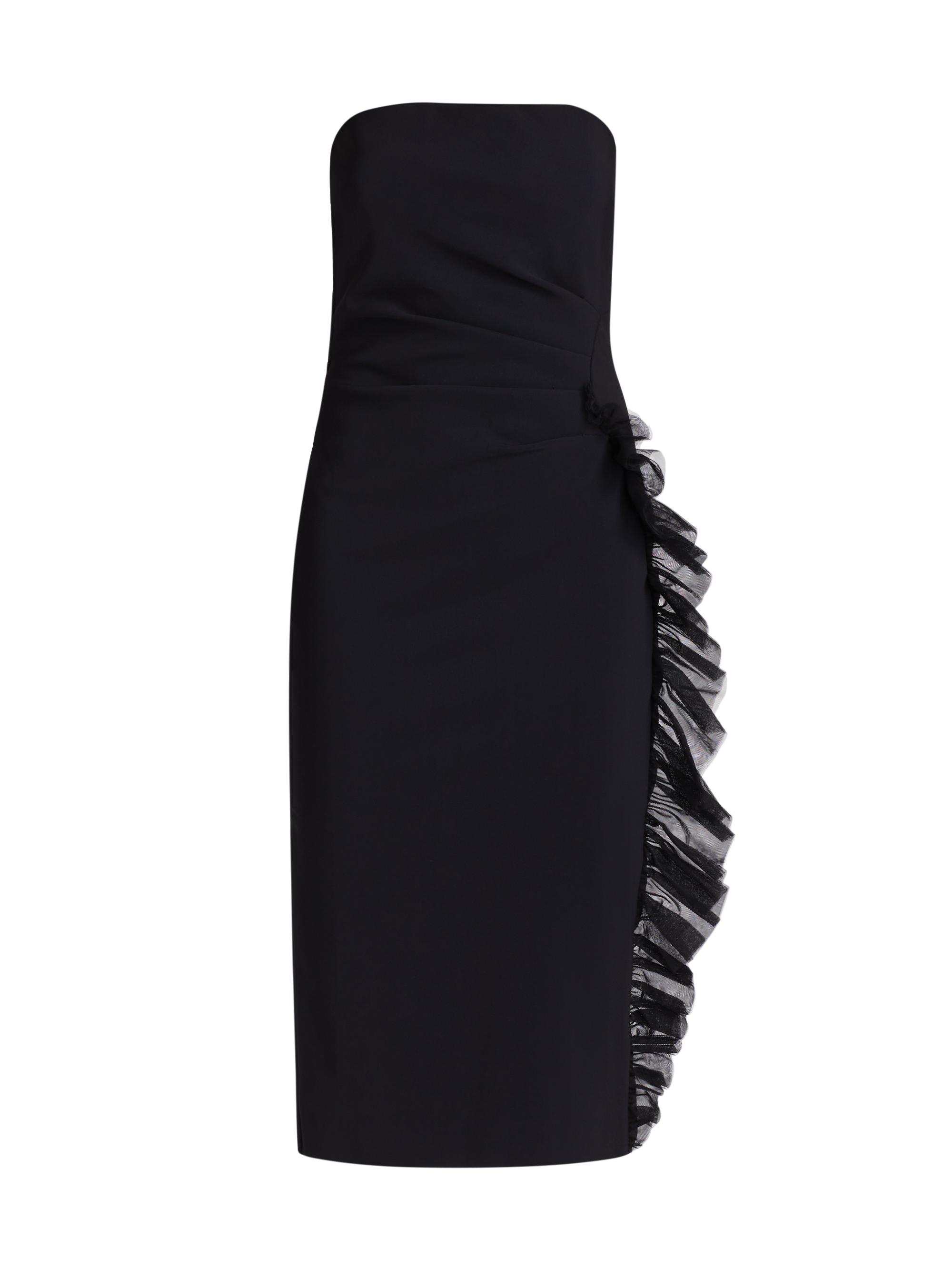 Chiara Boni La Petite Robe Women's Days Ruffle Strapless Midi-Dress - Black