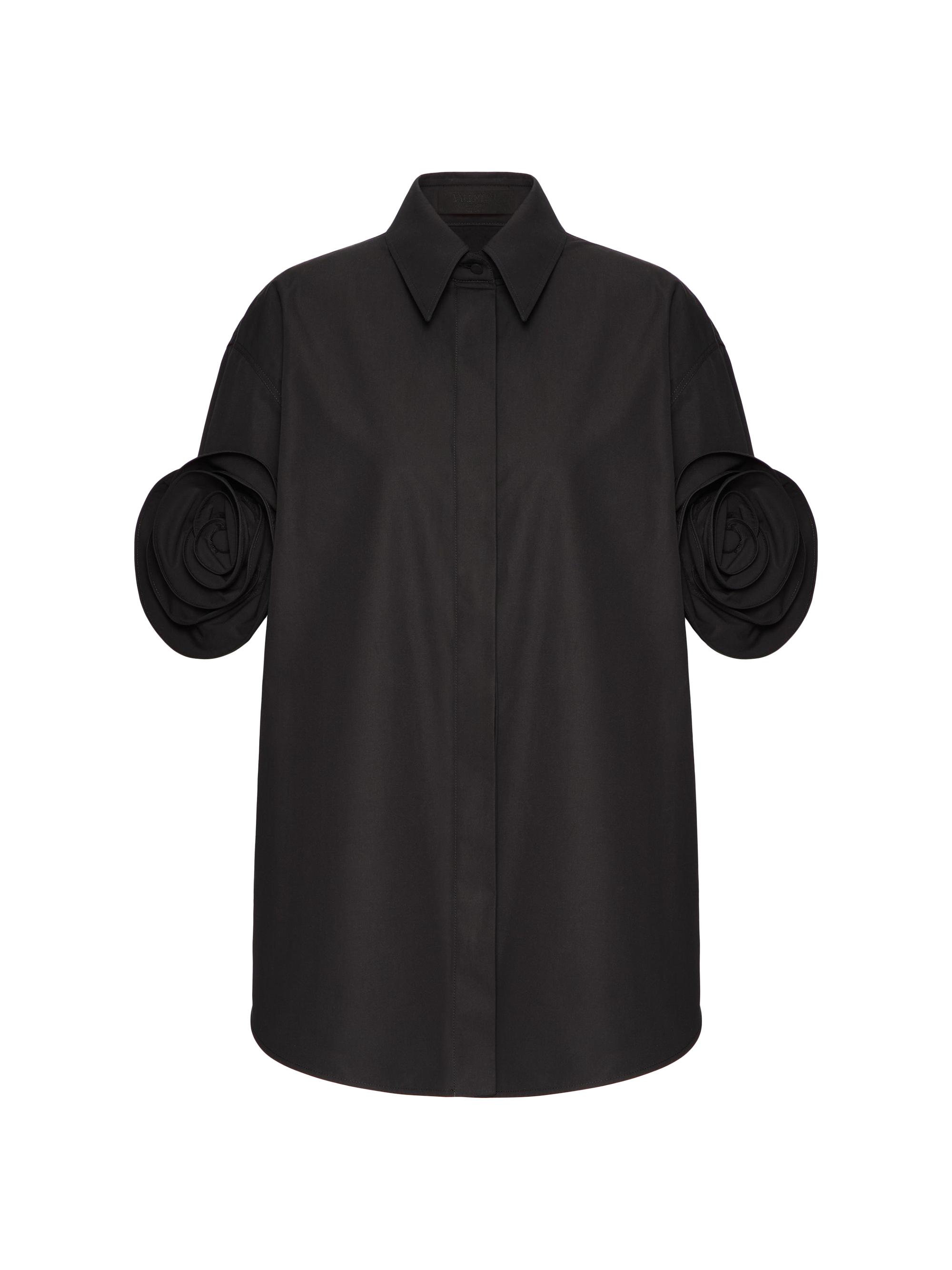 Valentino Garavani Women's Compact Poplin Shirt - Black
