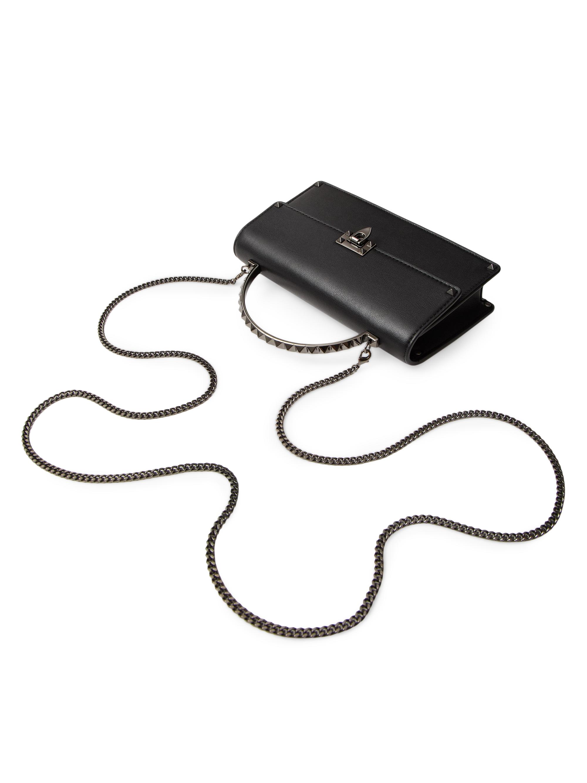 Valentino Garavani Mini Rockstud Calfskin Top Handle Bag | Saks