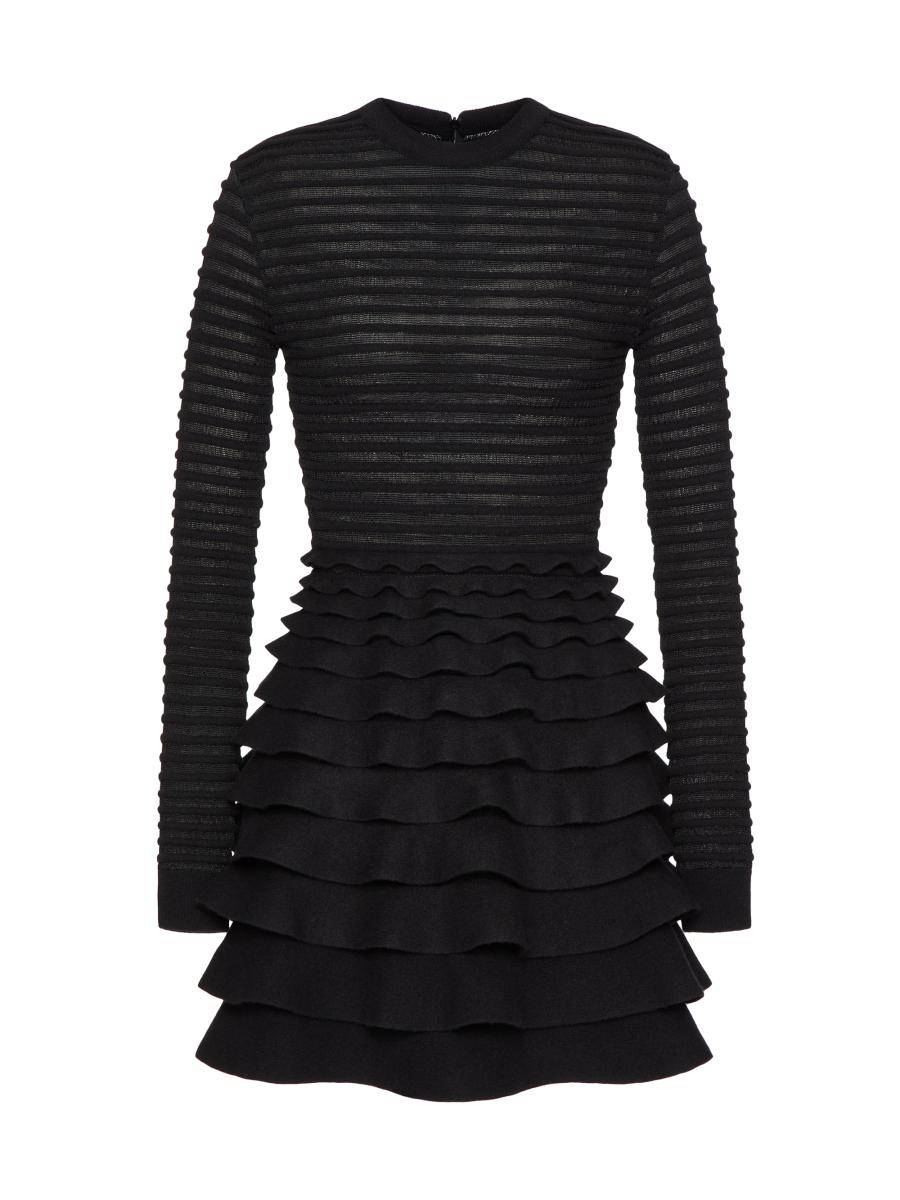 Valentino Garavani Short Viscose and Wool Dress | Saks Fifth