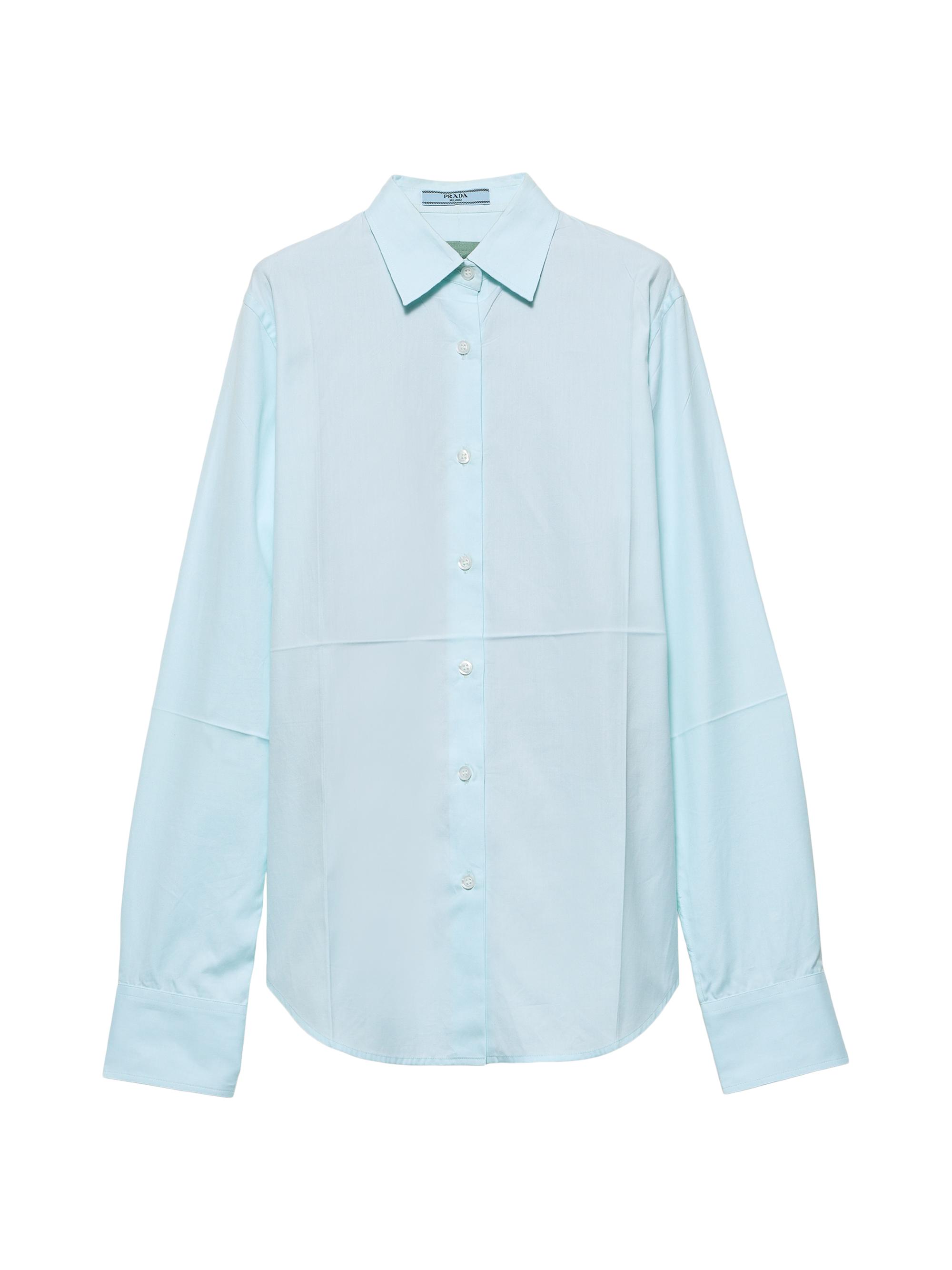 Prada Women's Oxford Cotton Shirt - Sky Blue