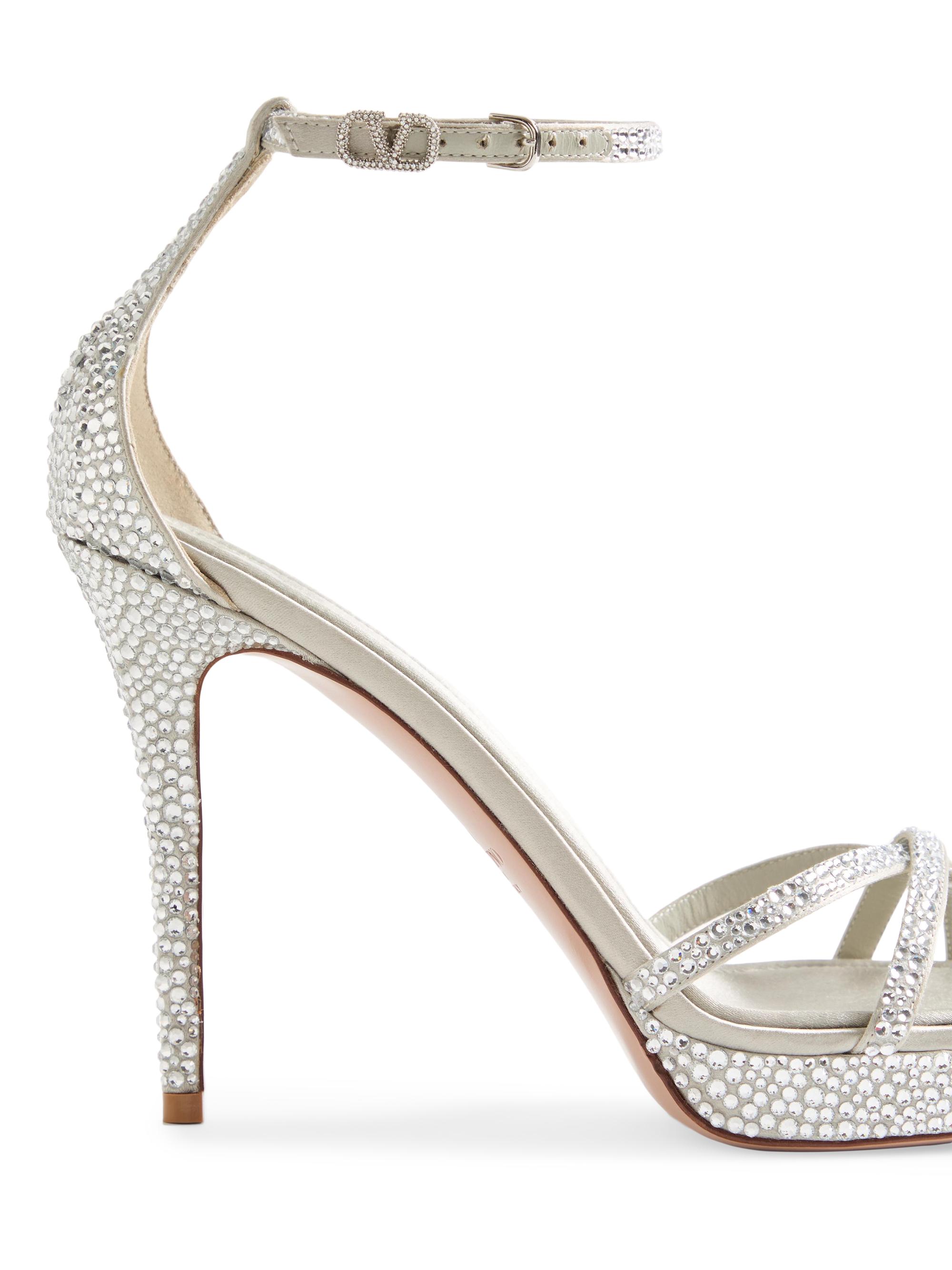 Valentino Garavani Eveninglam 120MM Platform Sandals with Crystals