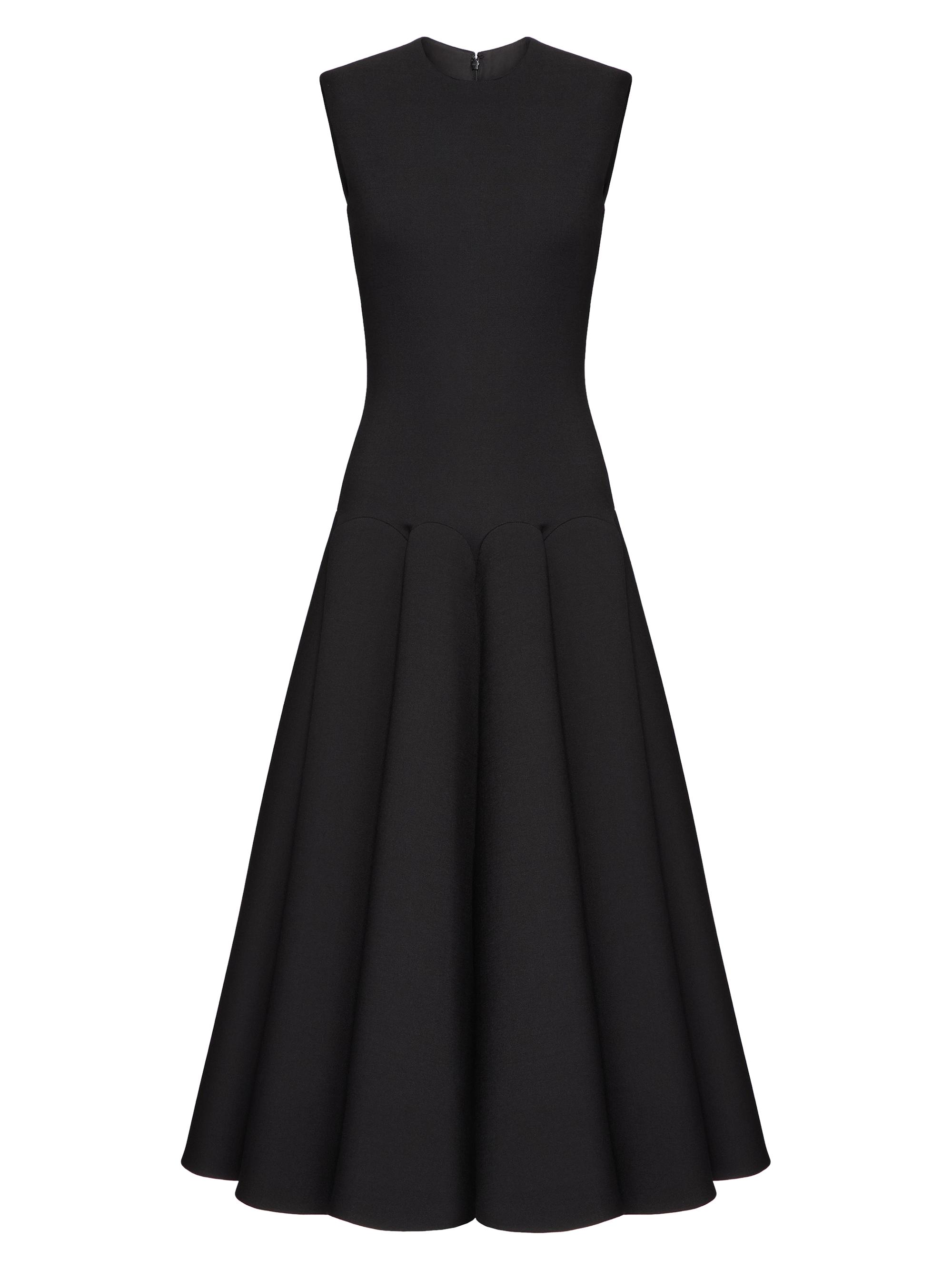 Valentino Garavani Women's Luxury Crepe Midi Dress - Black