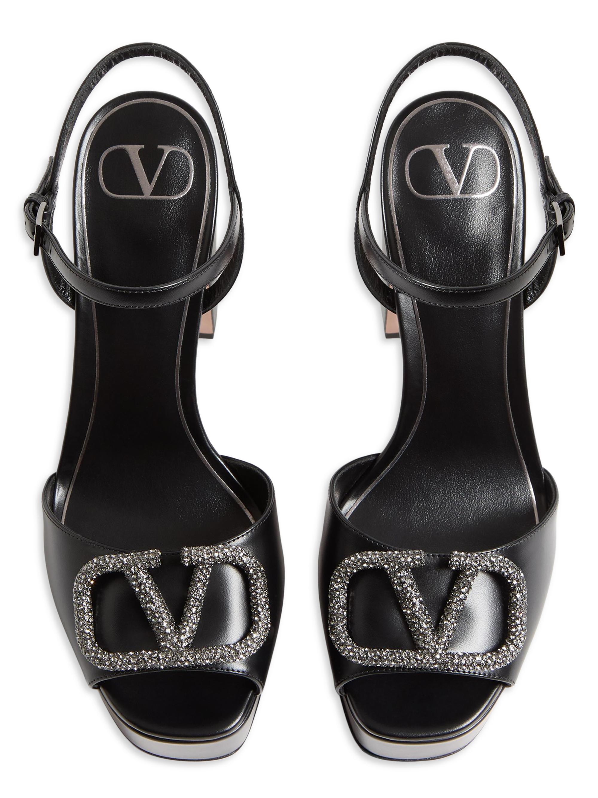 Valentino Garavani VLogo Signature 115MM Platform Sandals in