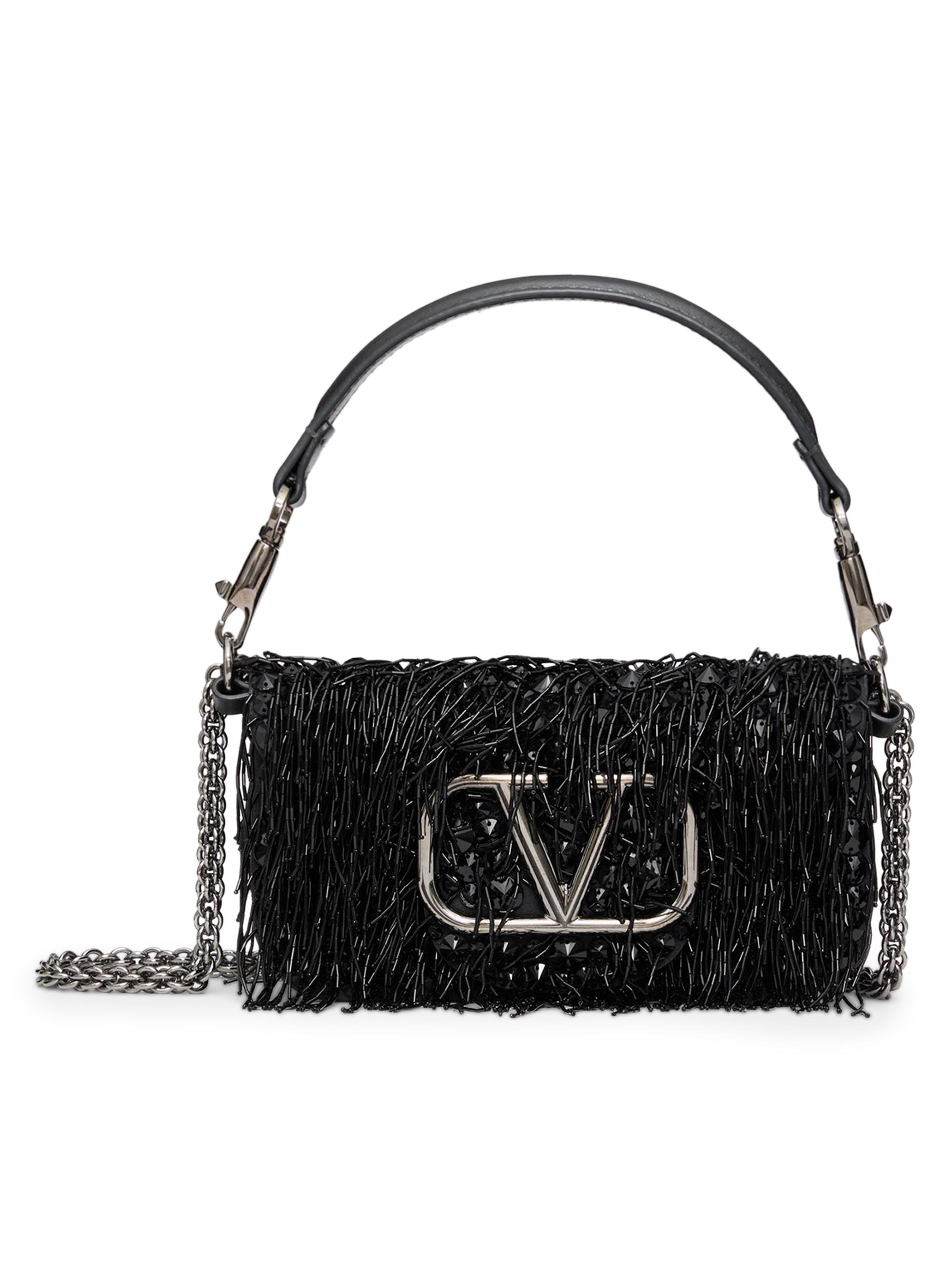 Valentino Garavani Locò Small Embroidered Shoulder Bag | Saks