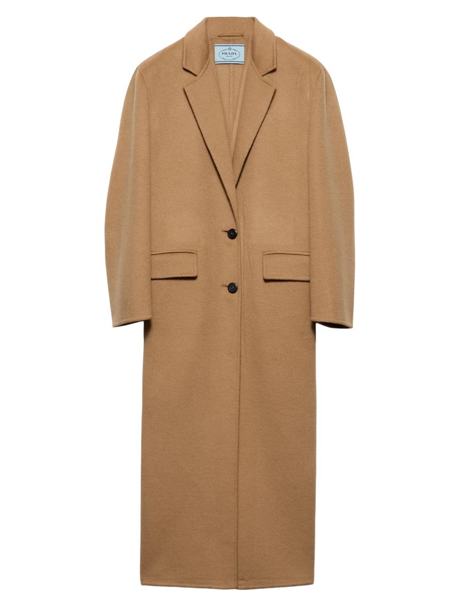 【プラダ・PRADA】Single-breasted cashgora jacket Prada Single-Breasted Cashgora Coat | Saks Fifth Avenue