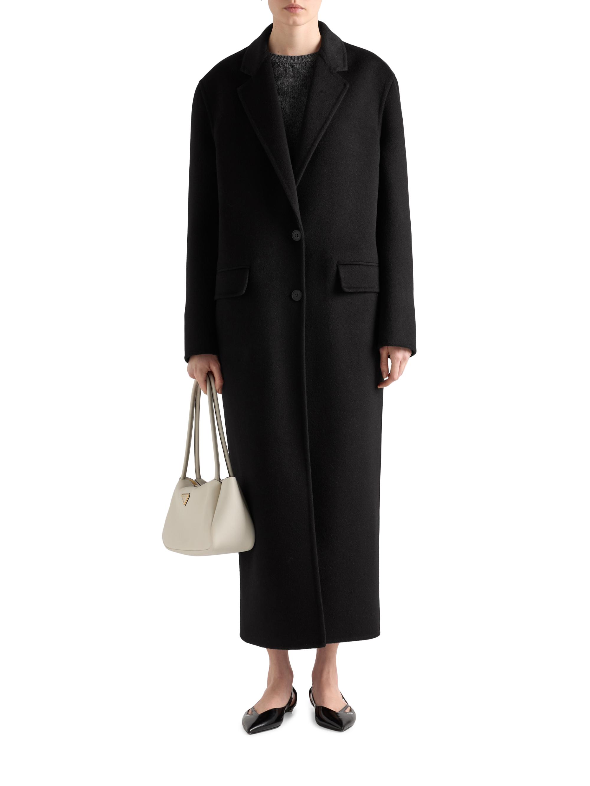 Prada Single-Breasted Cashgora Coat | Saks Fifth Avenue
