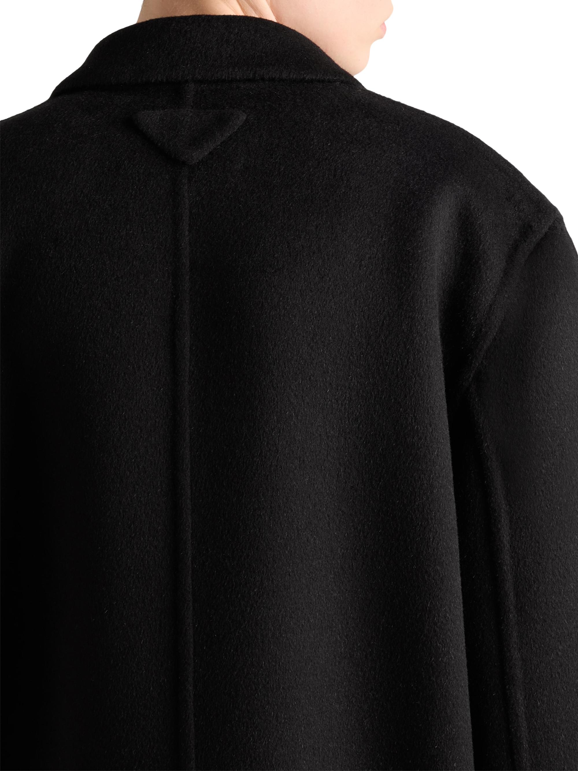 Prada Single-Breasted Cashgora Coat | Saks Fifth Avenue