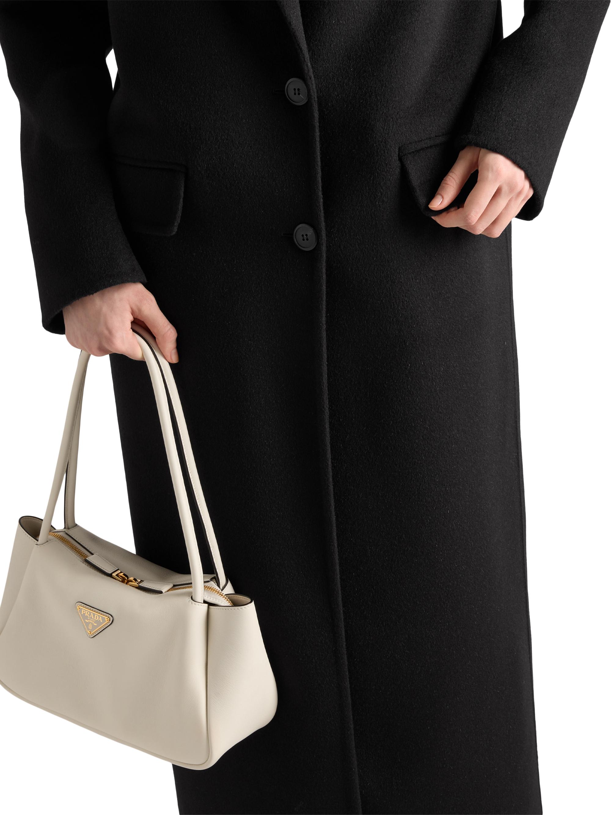 Prada Single-Breasted Cashgora Coat | Saks Fifth Avenue