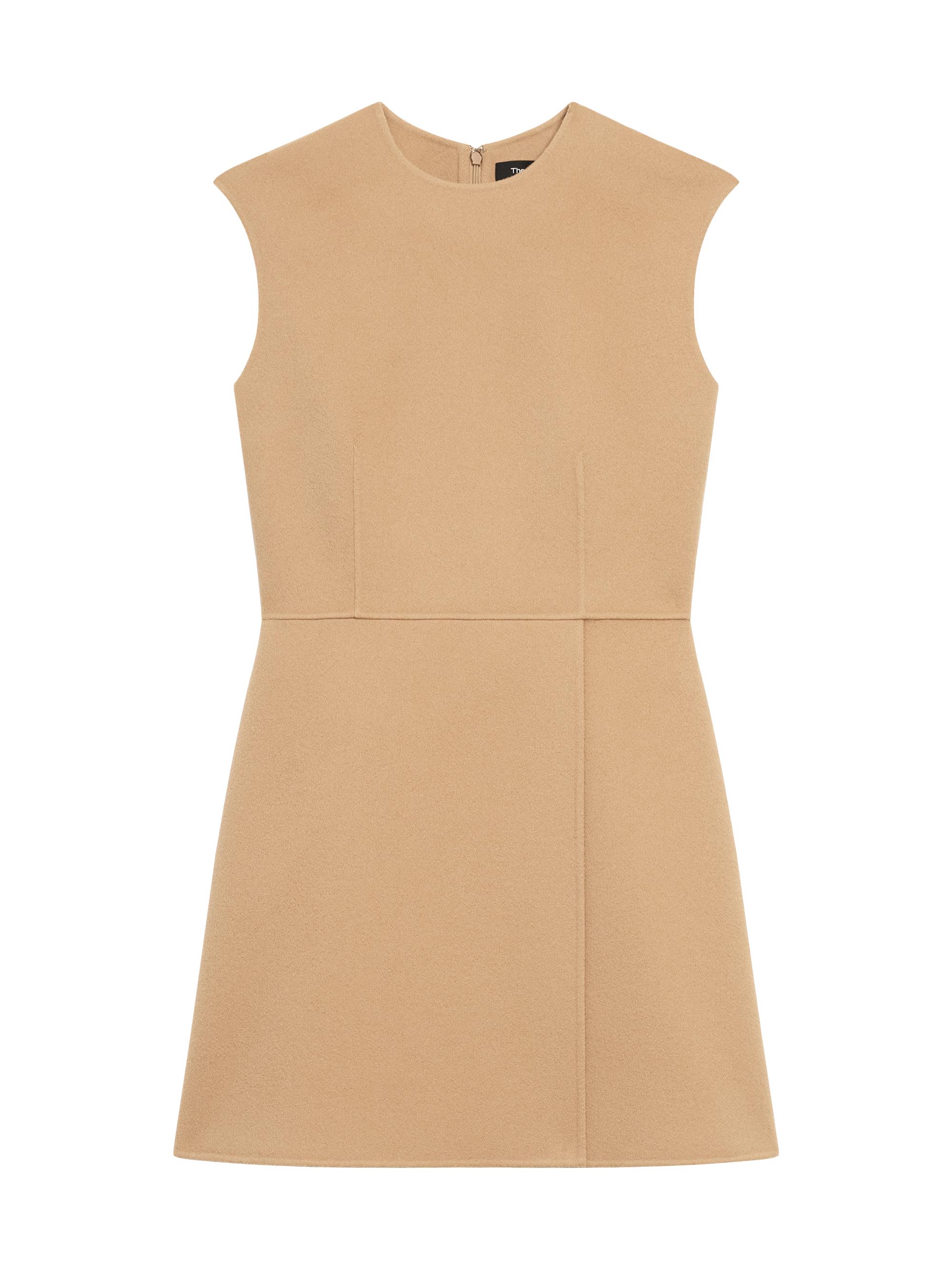 Theory Women's Wool-Cashmere Sleeveless Minidress - New Camel