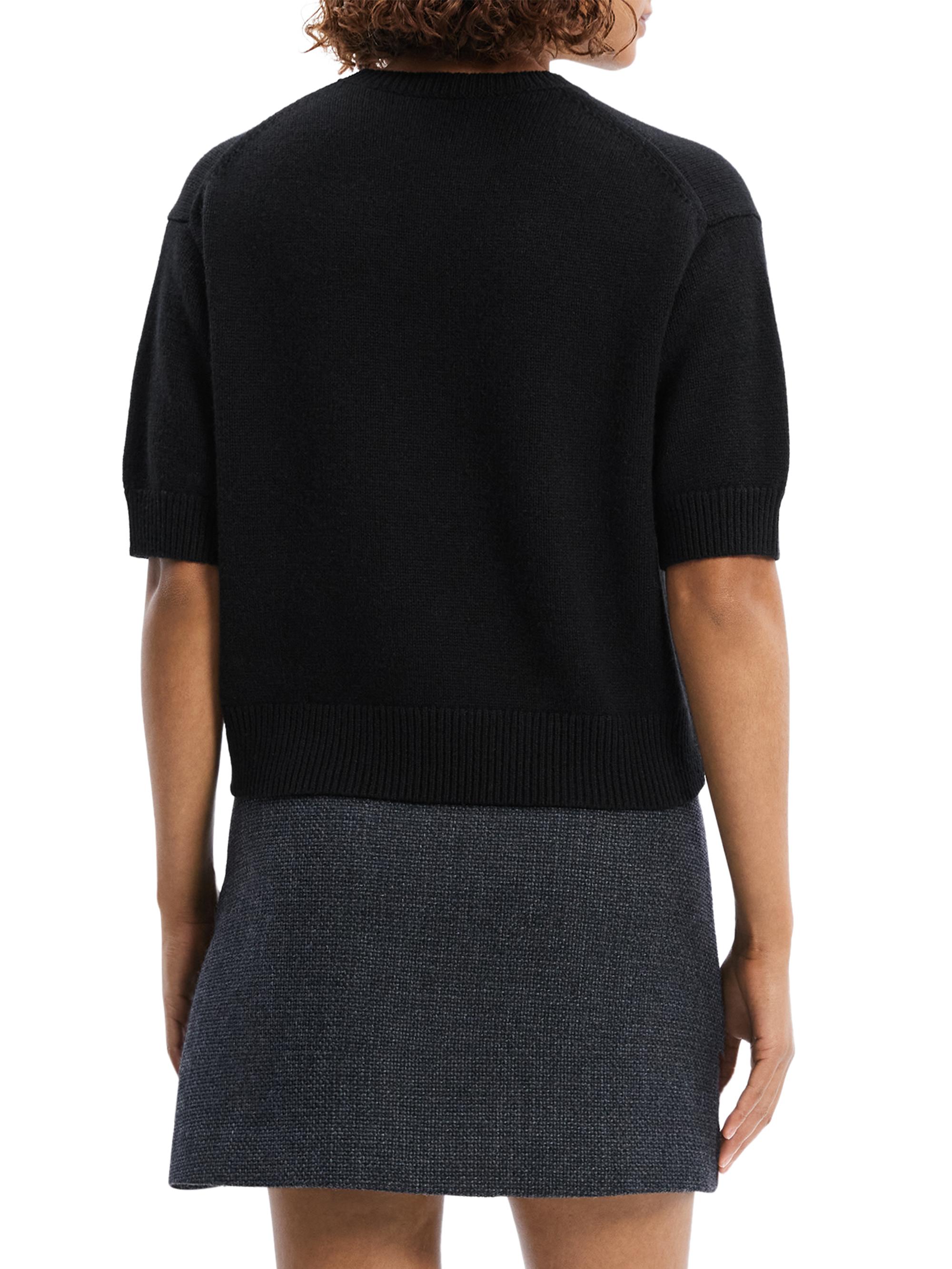 Cashmere Knit Crop T-Shirt
