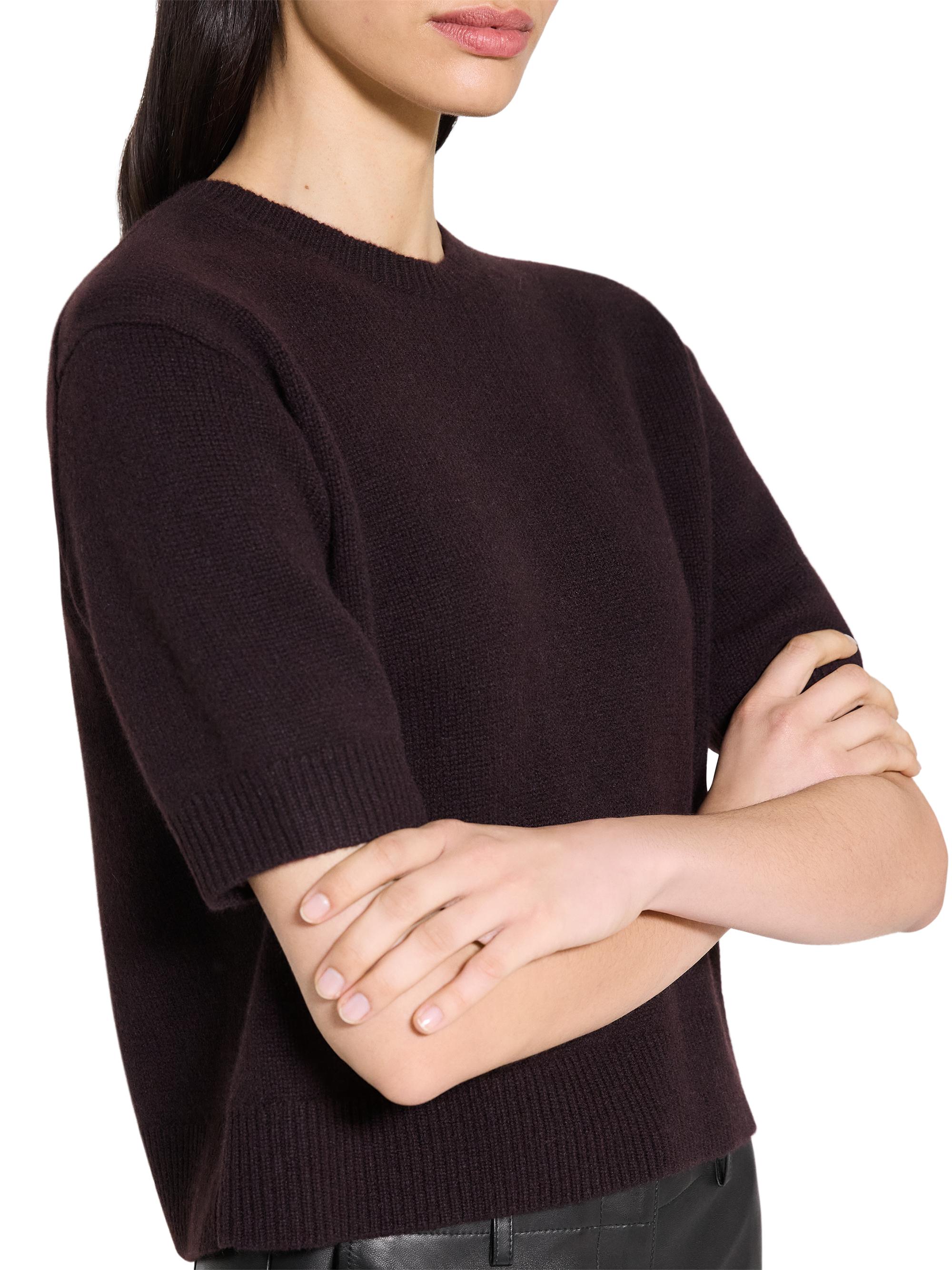 Theory Cashmere Knit Crop T-Shirt | Saks Fifth Avenue