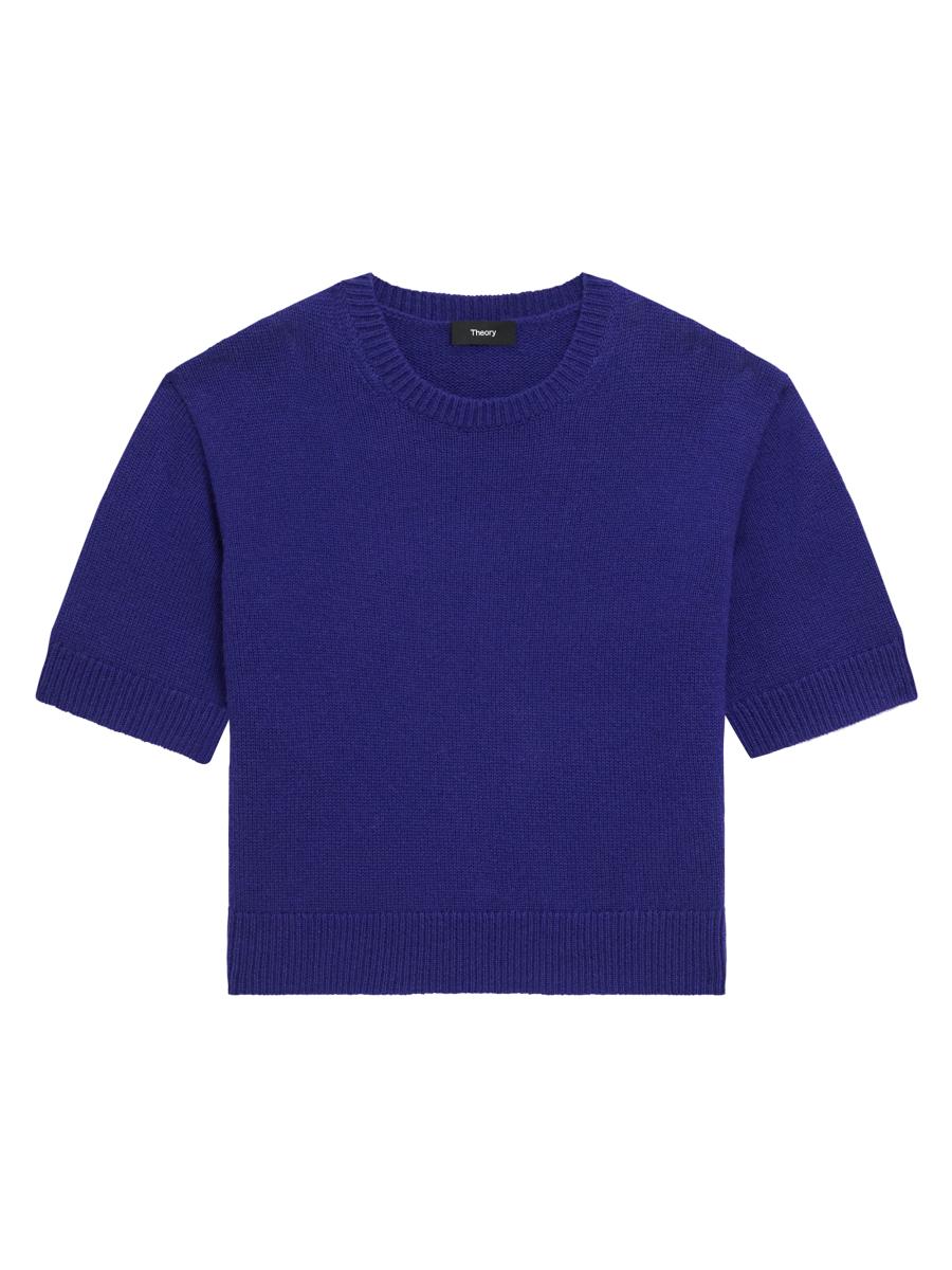 Theory Women's Cashmere Knit Crop T-shirt