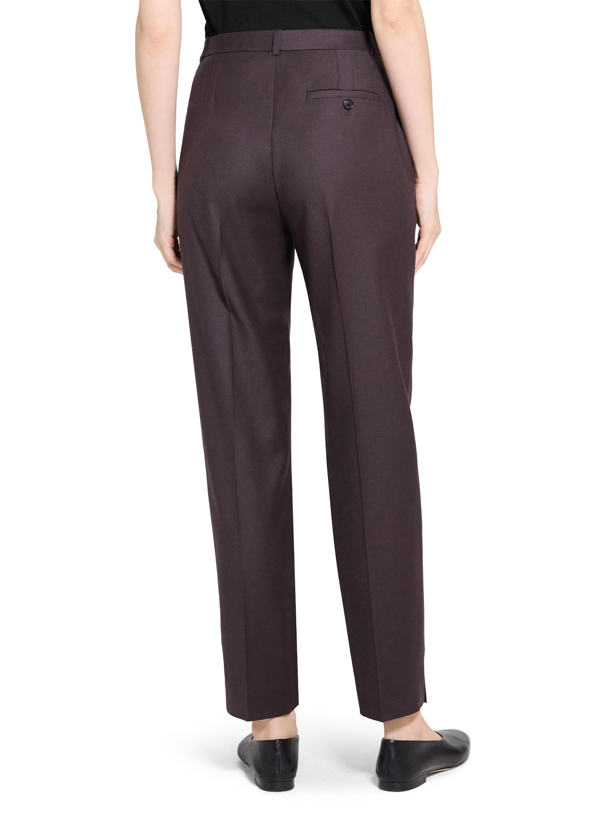 Theory Wool High-Waisted Tapered Pants | Saks Fifth Avenue