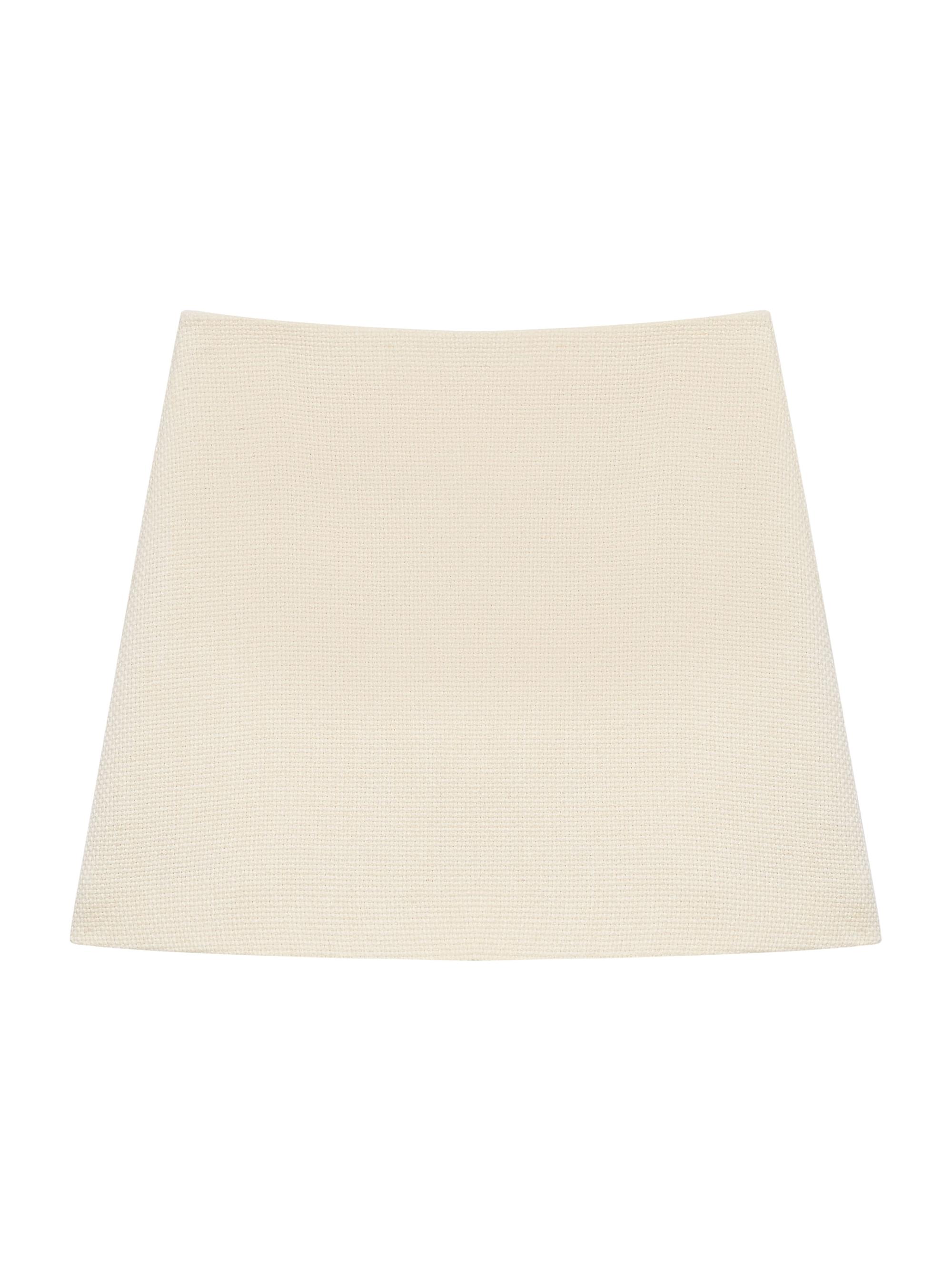 Theory Women's Plush Tweed Miniskirt -