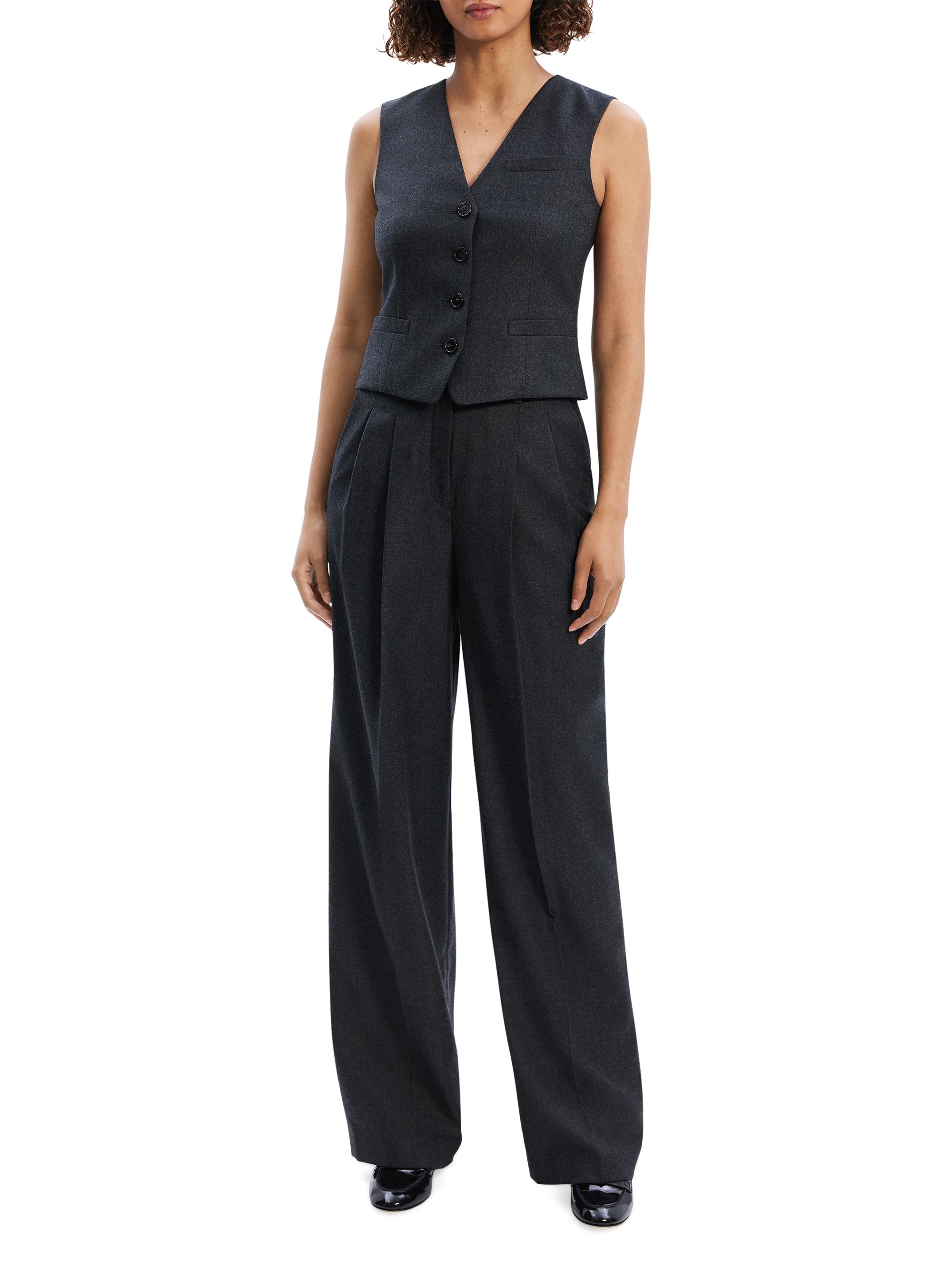 Theory New Waistcoat Wool Vest | Saks Fifth Avenue