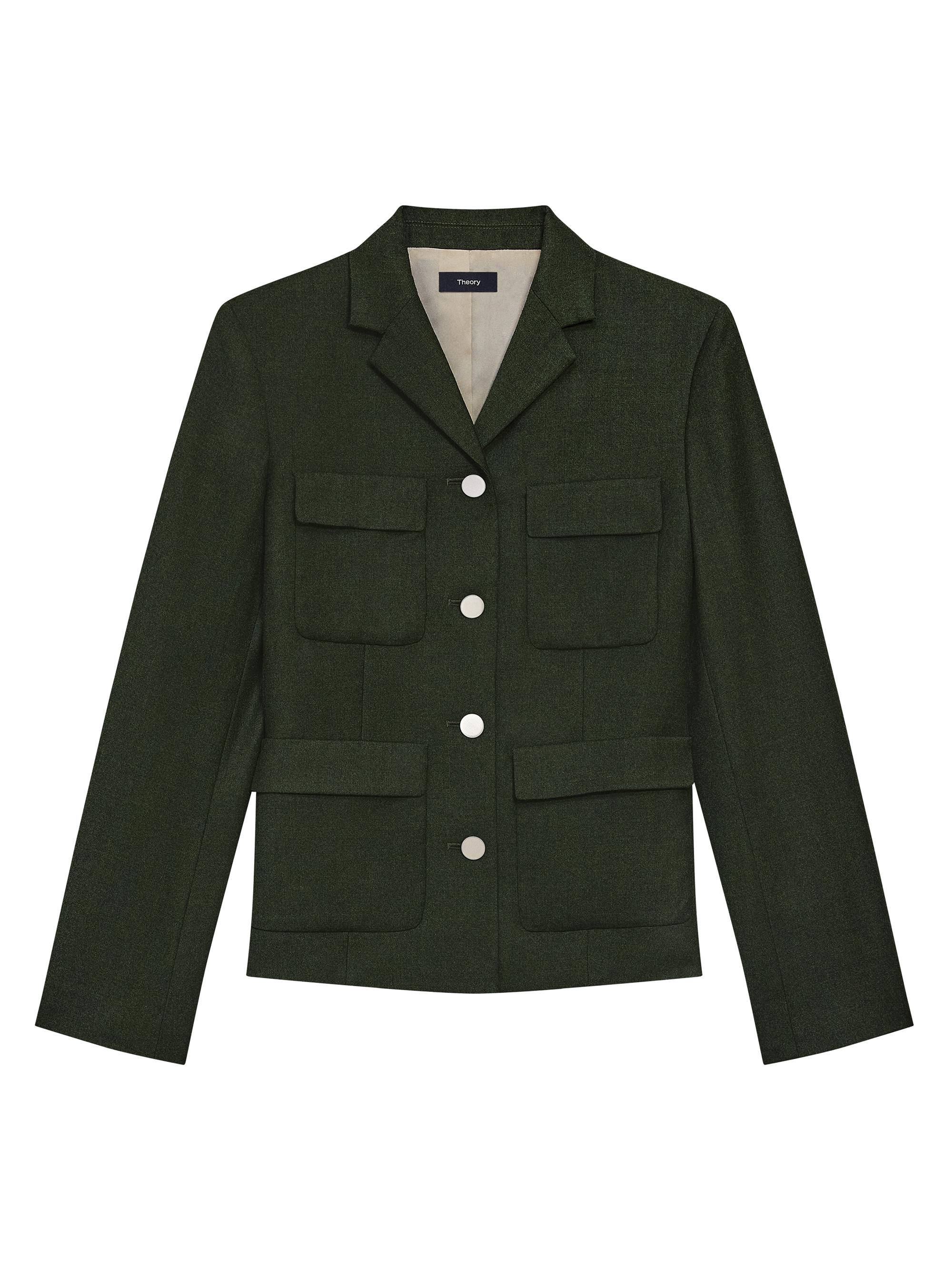 ジャケット・アウター ARTS&SCIENCE Double Breasted Box Jacket Theory Wool Military Jacket | Saks Fifth Avenue