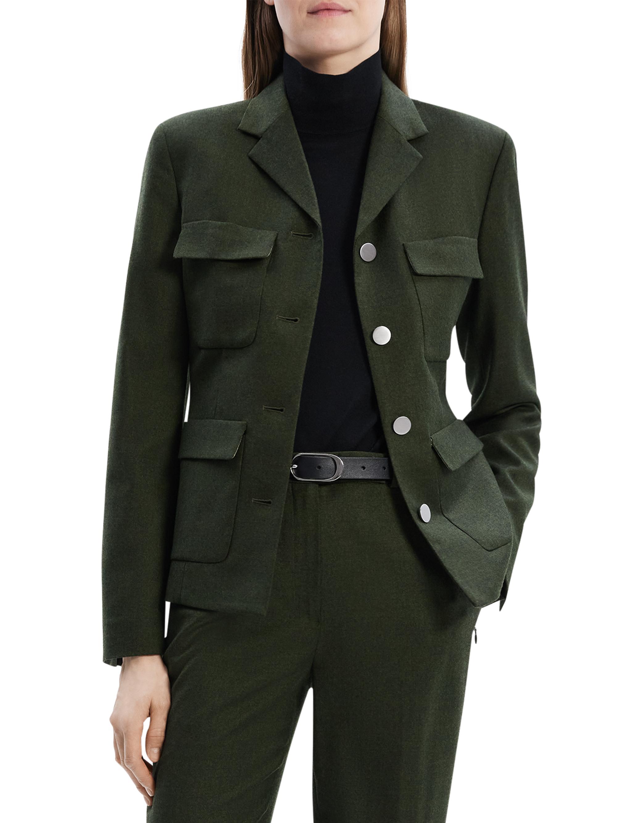 Military Jacket Womens Green Wool Peacoat Amelia Women's Coat