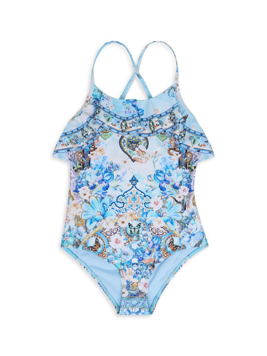 KIDS NECK FRILL ONE PIECE 4-10 AL MANIAL PALACE MEMOIRS main image 1