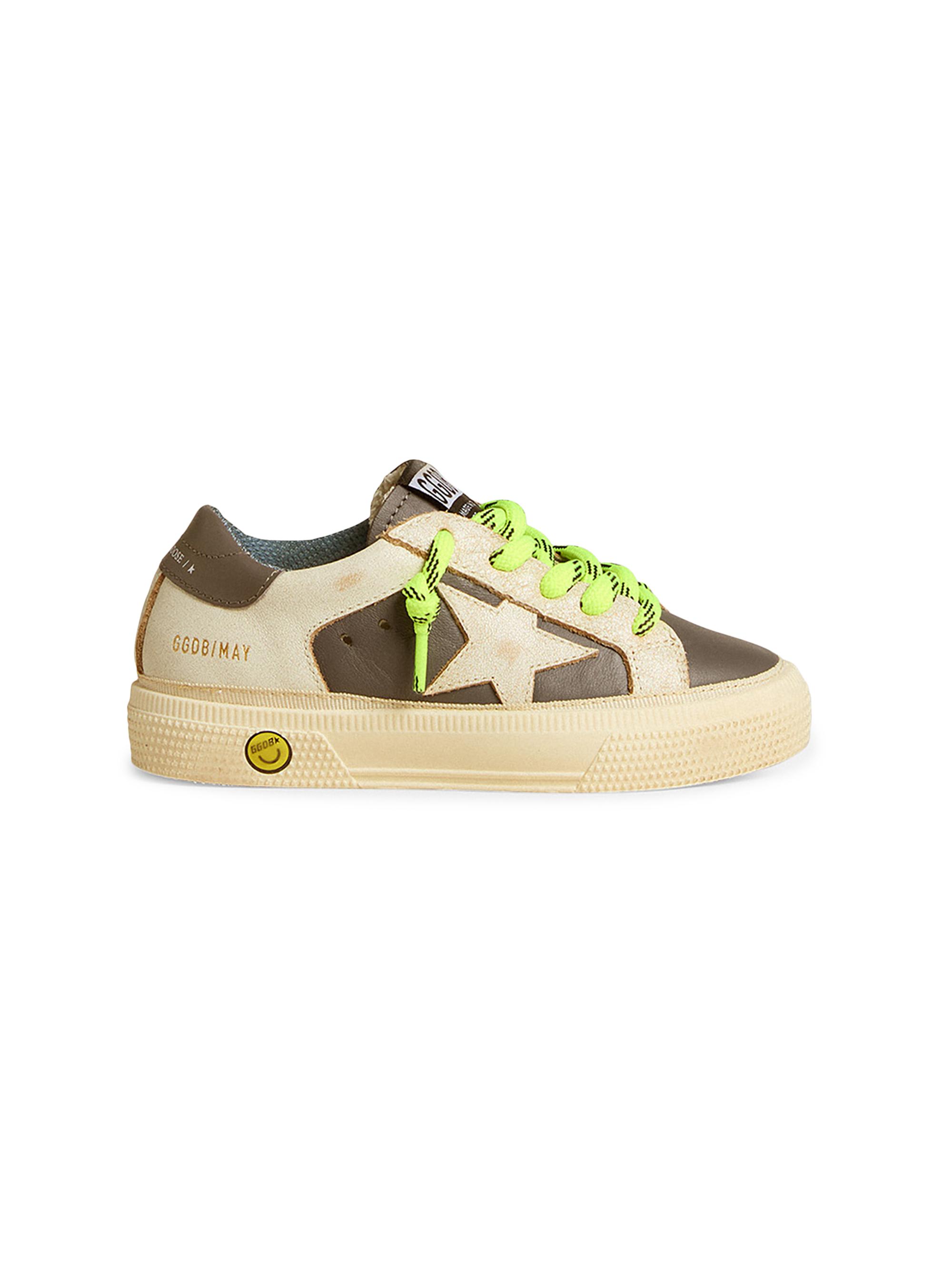 Golden Goose Baby's, Little Kid's & Kid's May Leather Platform Sneakers - Brown 6 (Child)