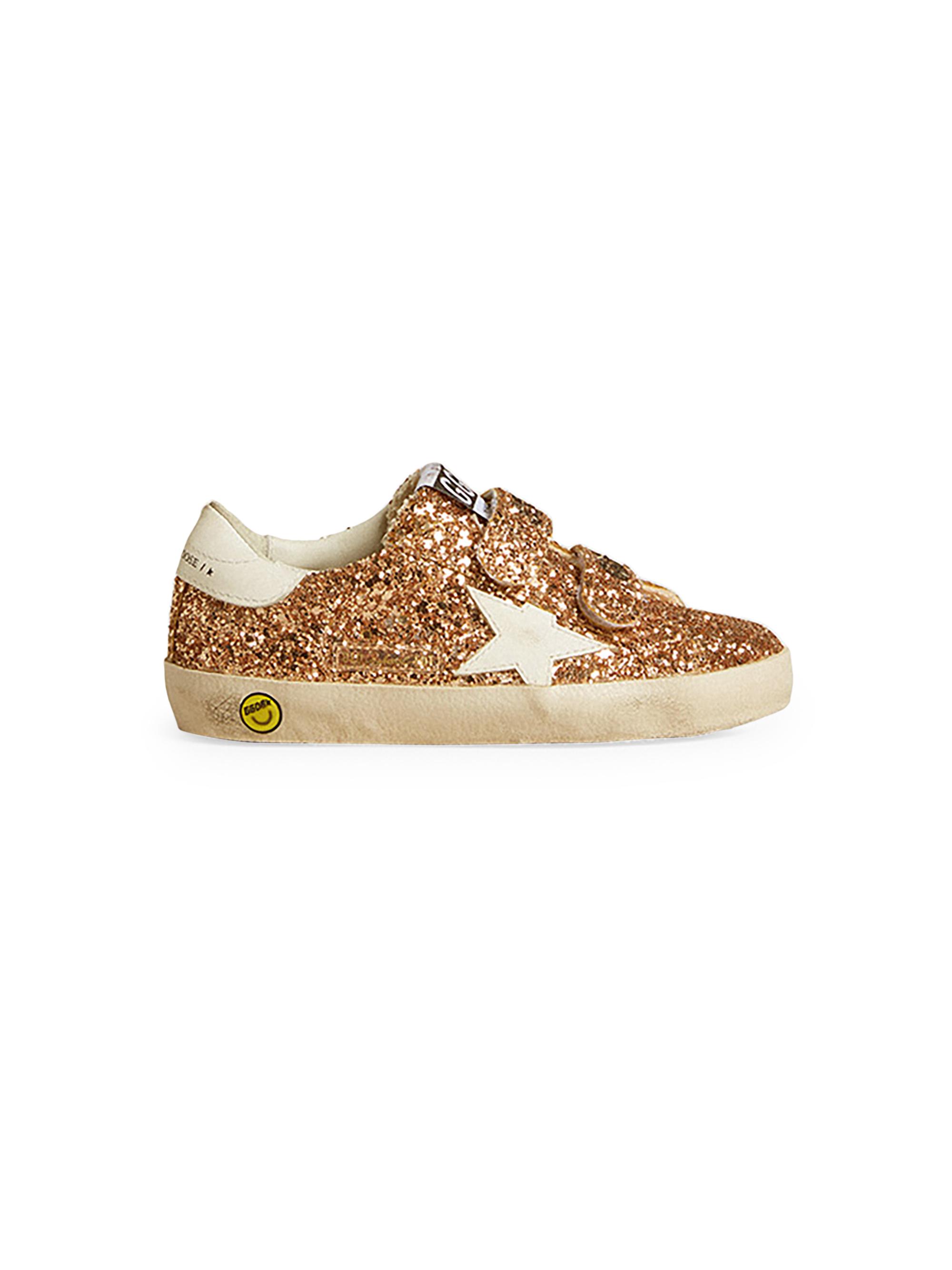 Golden Goose Baby Girl's, Little Girl's & Girl's Old School Glitter Sneakers - Peach 3 (Child)