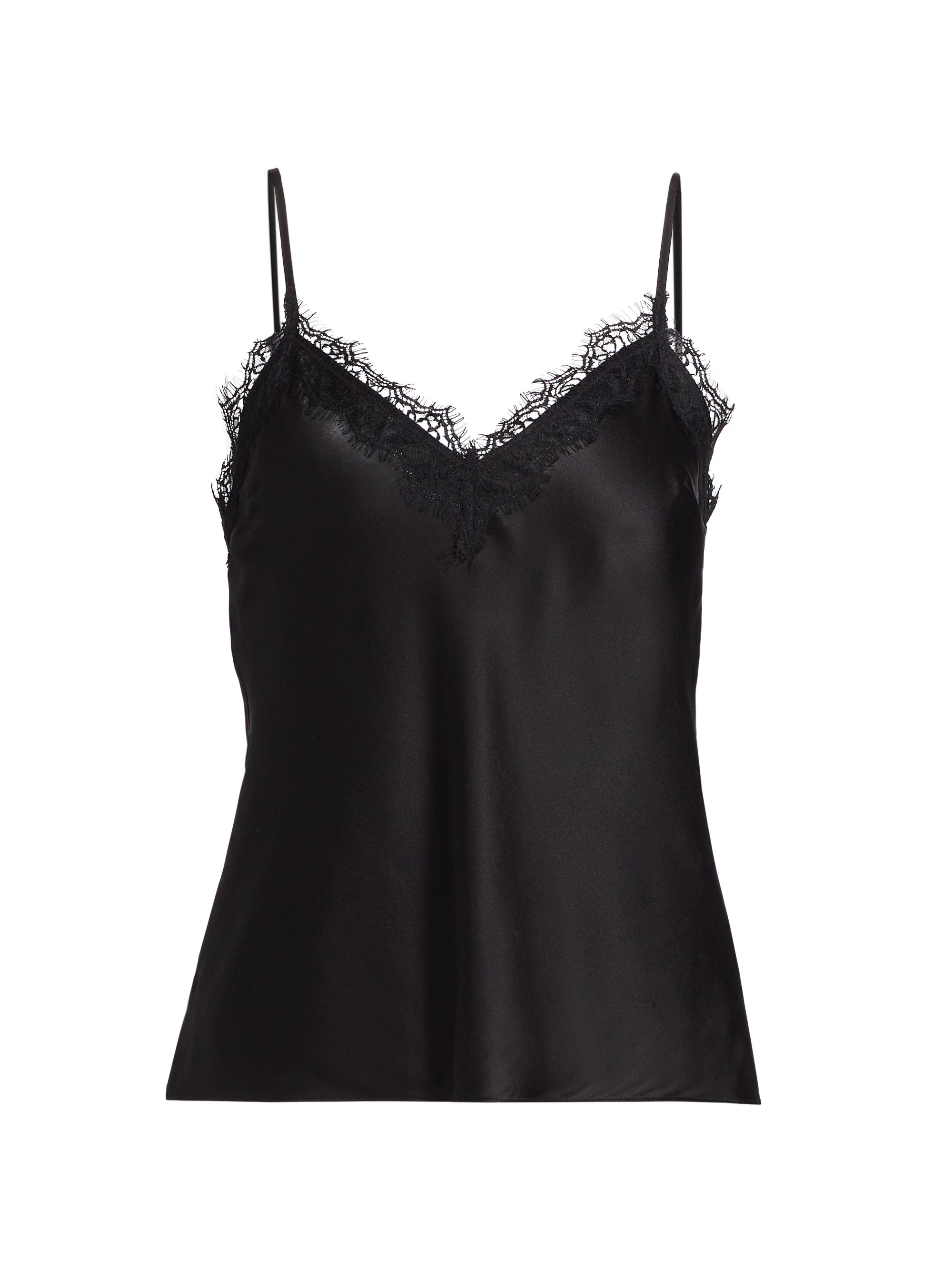 Veronica Beard Women's Ciarlo Silk-Lace Camisole Top - Black