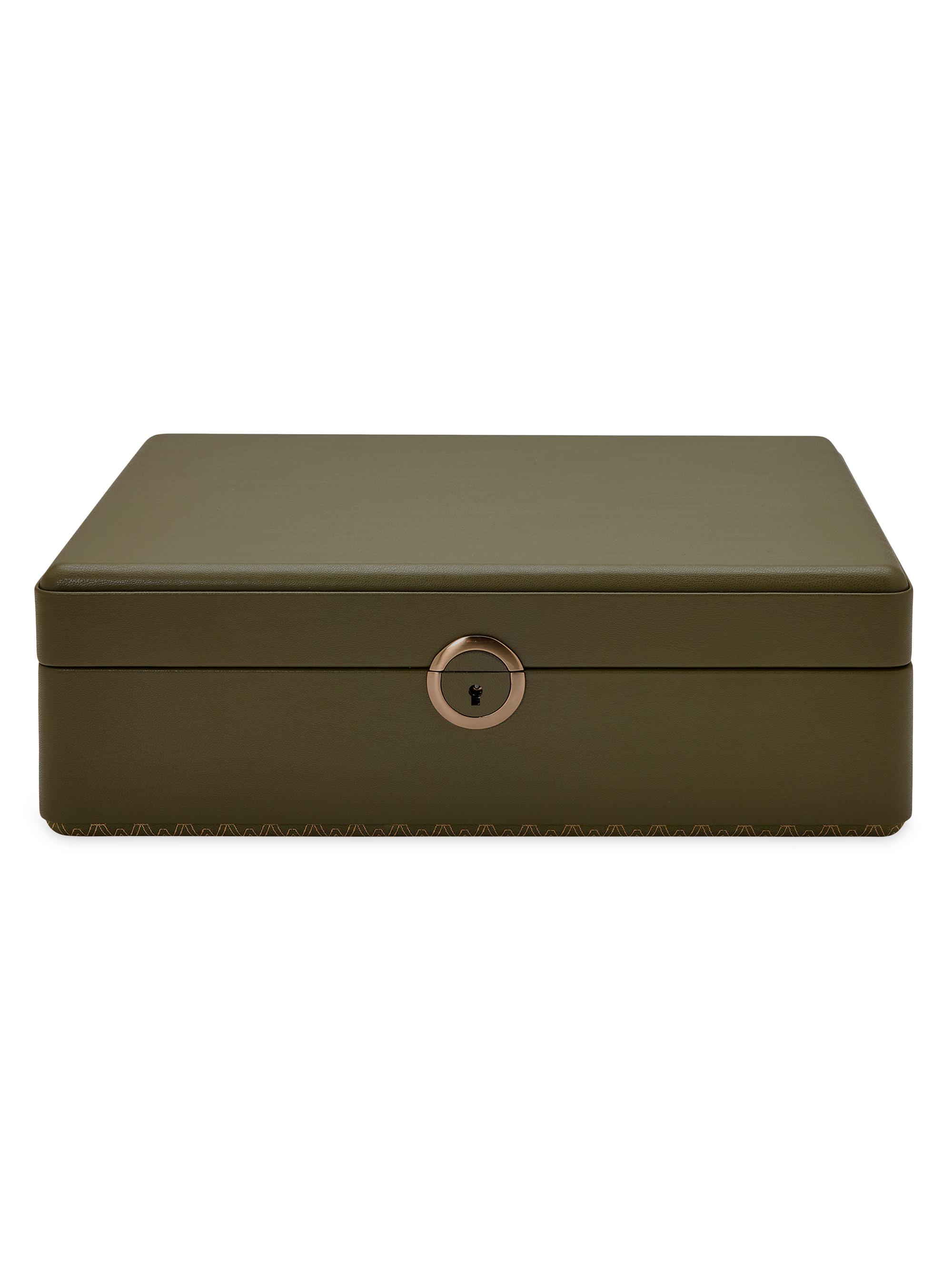 Wolf Earth 5-Piece Watch Box - Coffee