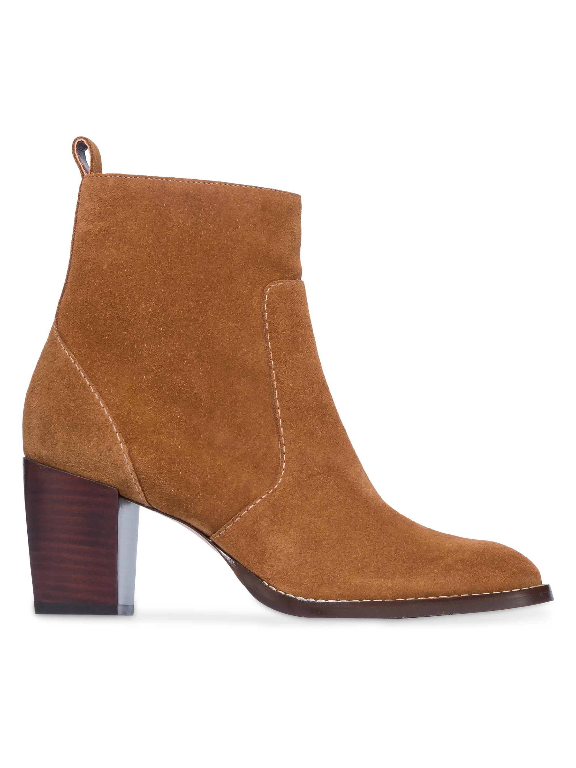 Bernardo Women's Norwich Heeled Ankle Booties - Clay