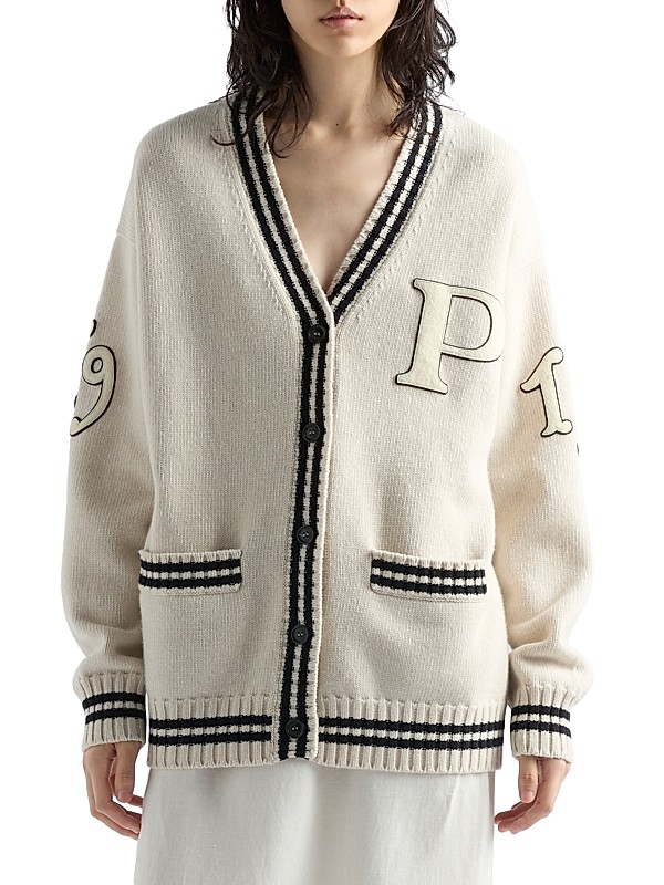 Shop Prada Wool and Cashmere Cardigan | Saks Fifth Avenue Shop Prada Wool and Cashmere Cardigan | Saks Fifth Avenue